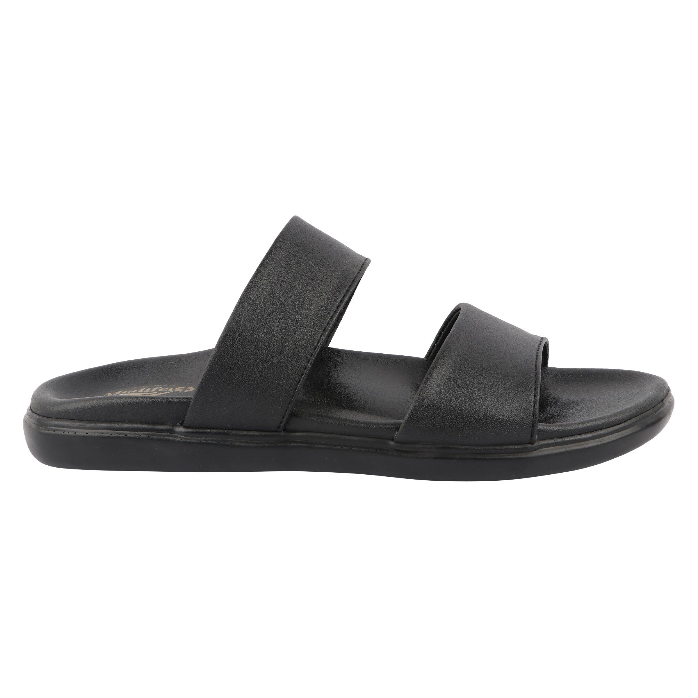Medifeet Womens Mono tone Slick Sandals (BLACK, numeric_4) (B0C5T2FR2T) Amazon Price History, Amazon Price Tracker