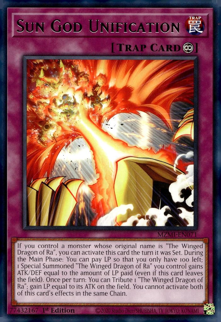 Sun God Unification - MZMI-EN071 - Rare - 1st Edition