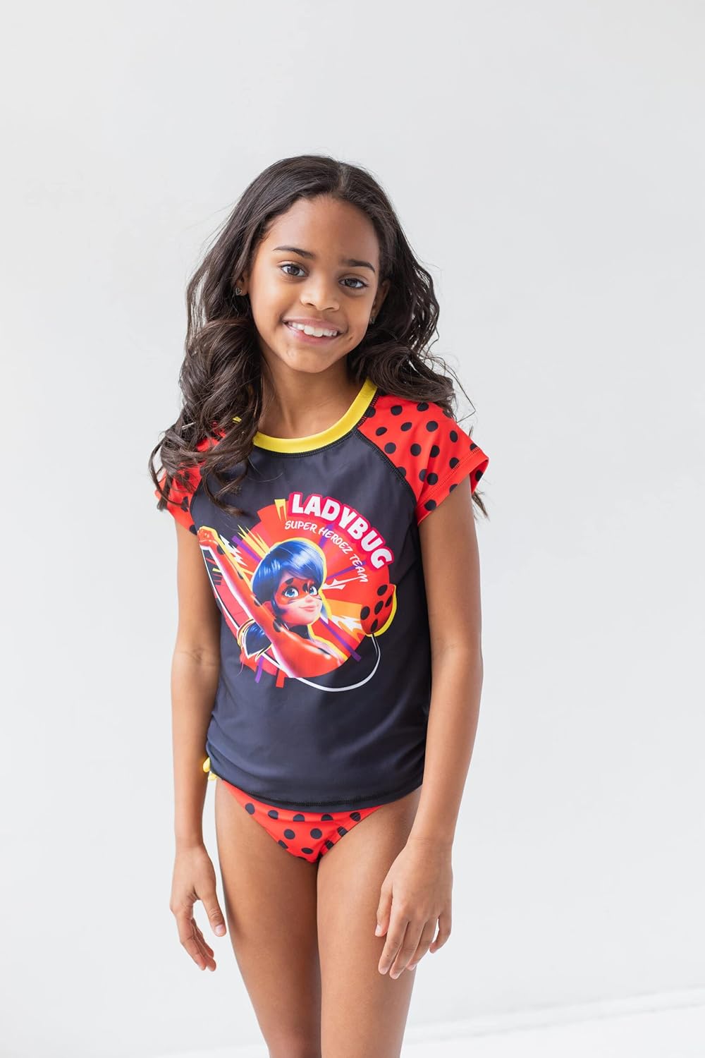 Vista 2 de Miraculous Cat Noir Ladybug - Traje de baño de 4 piezas