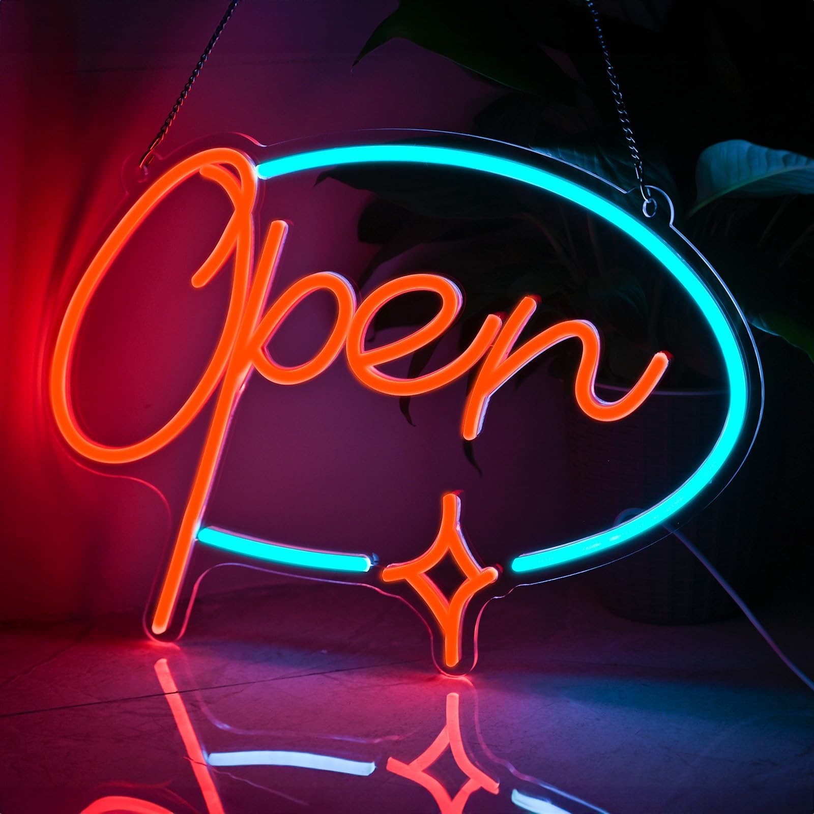 Snapklik.com : Led Neon Open Signs For Business, 15.8" X 11.5" USB ...