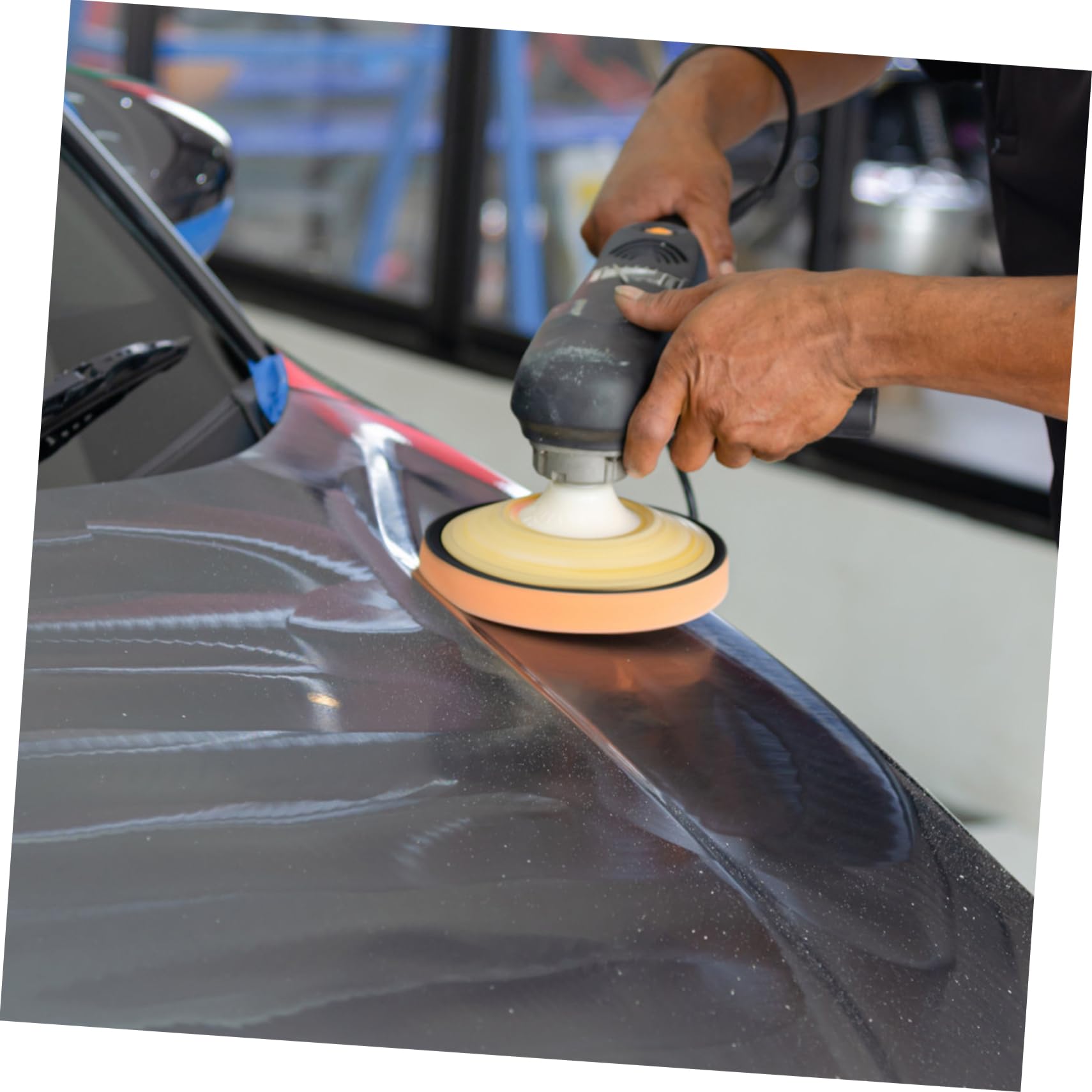 ULTECHNOVO 10 Stk Auto-Polierscheibe autopoliermaschine poliermittel-Set Fahrzeugpolierer-Pad -Polierschwamm-Set Polierpads für Bohrer Bohrschwabbel Polierpads Schwamm -