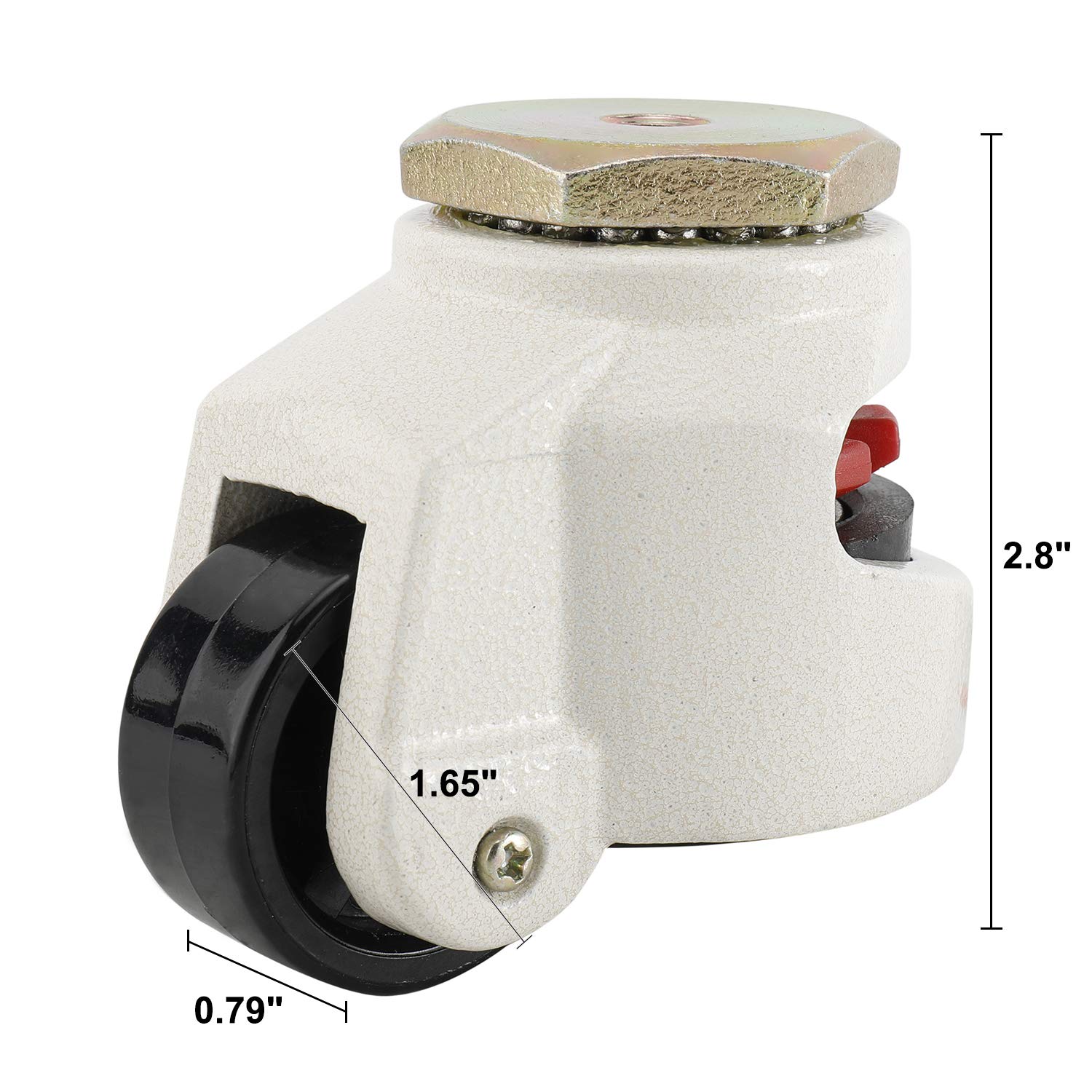 Buy Homend 4 Pack Leveling Casters GD40S Stem Mounted Leveling Caster