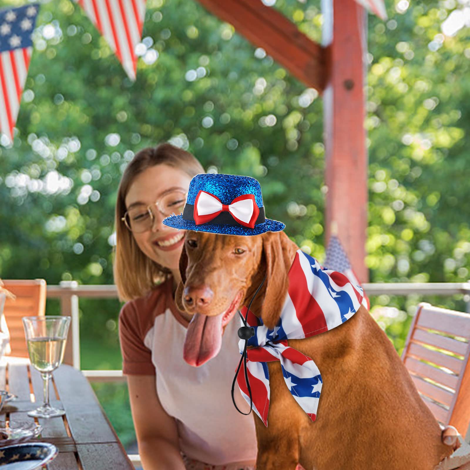 Chihuahua Clothes SCENEEAL 4th July Dog Costume Independence Day