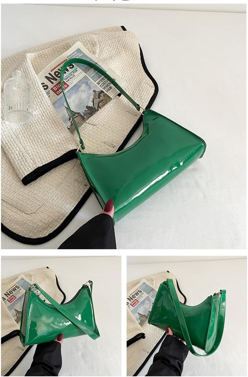 Patent Pu Handbags Shiny Clutch Purse Elegant Evening Bags MINI Shoulder Bag Small HOBOS