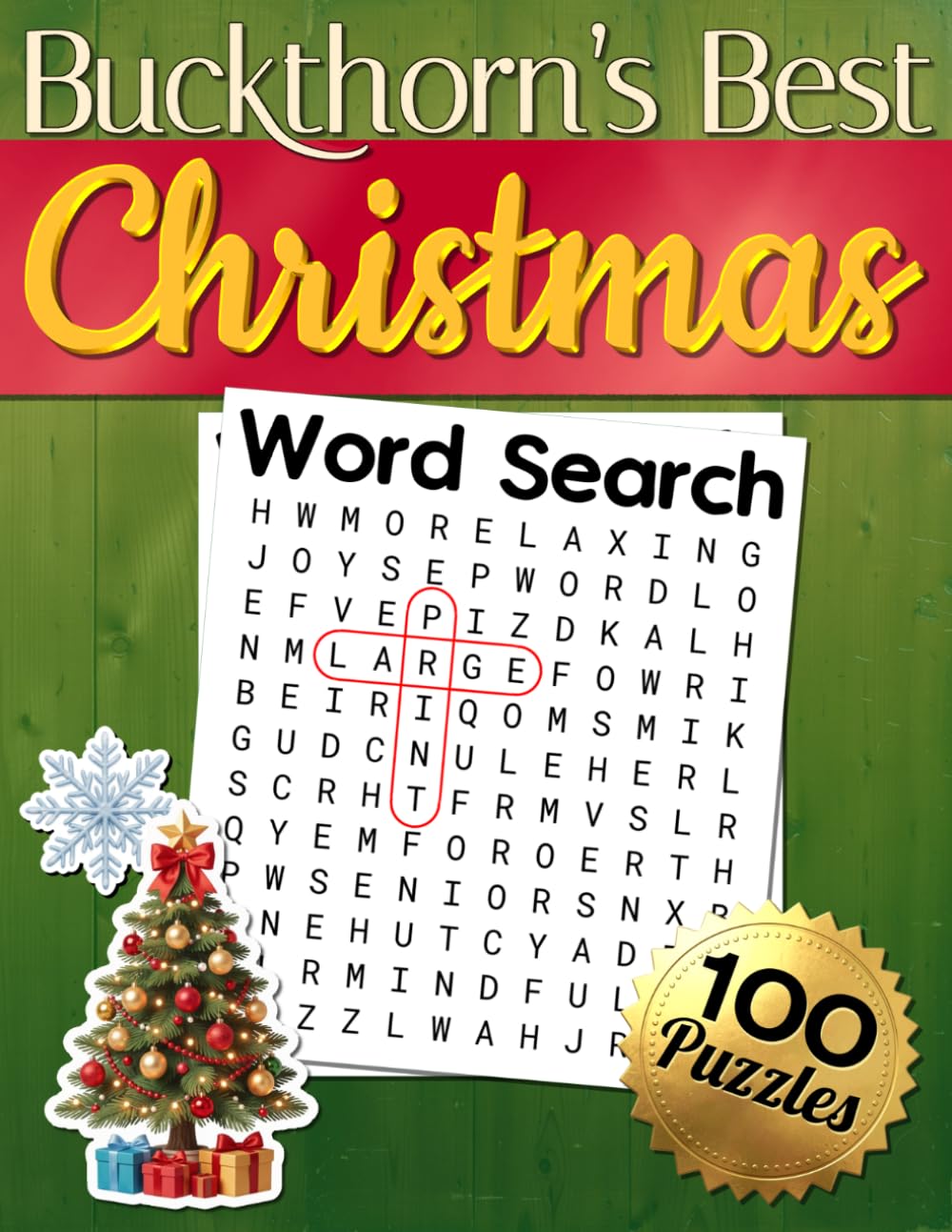 Buckthorn's Best Christmas Word Search: Large-Print Christmas Puzzle ...