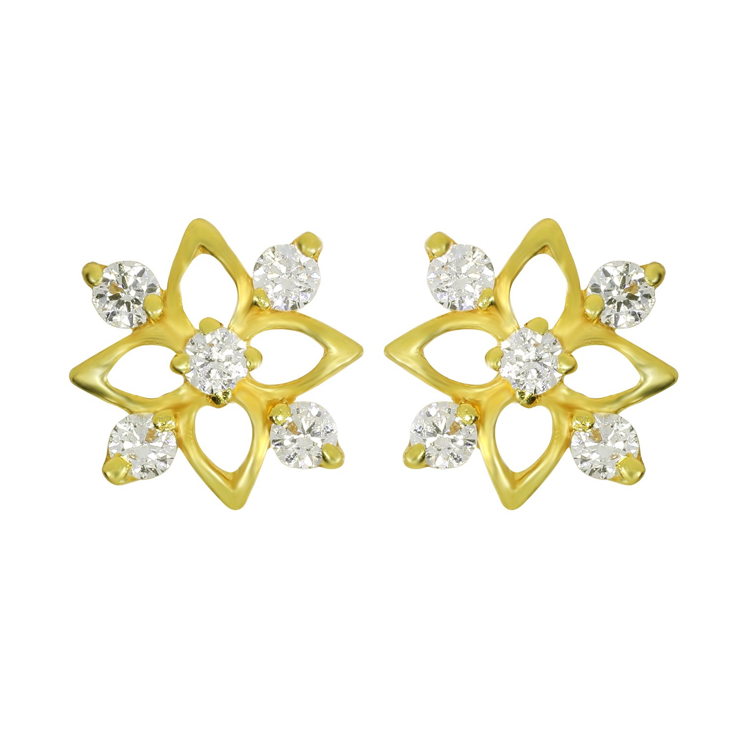 joyalukkas 22KT Yellow Gold Stud Earrings for Girls-picture-14