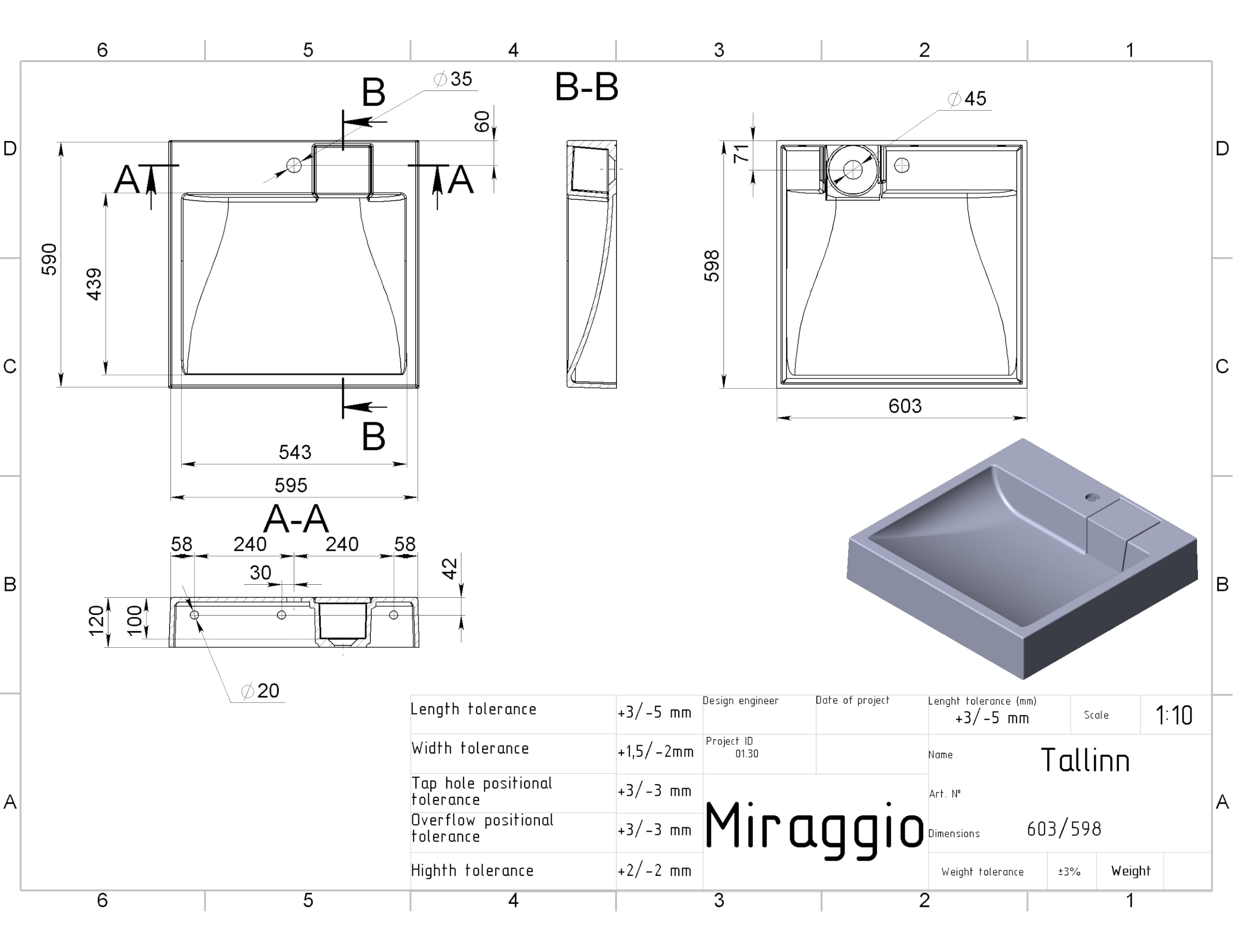 Lavabo TALLINN piedra, suspendido pared sobre lavadora. L60xW60x12 cm, peso 19 kg. Material: mezcla de materiales minerales naturales y resina. Superficie brillante extremadamente solido