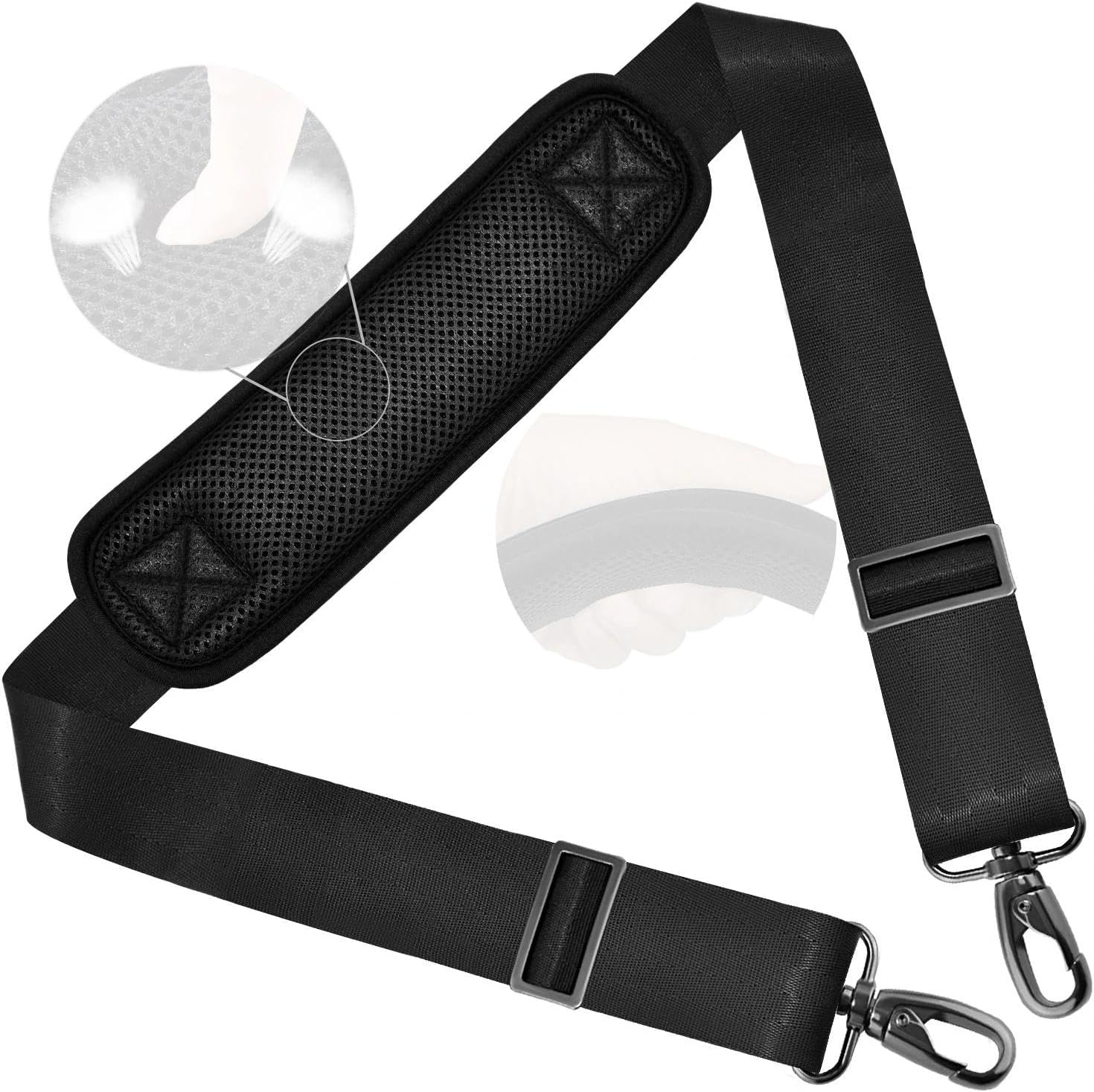 Shoulder Strap 58" with Thick Fixed Pad