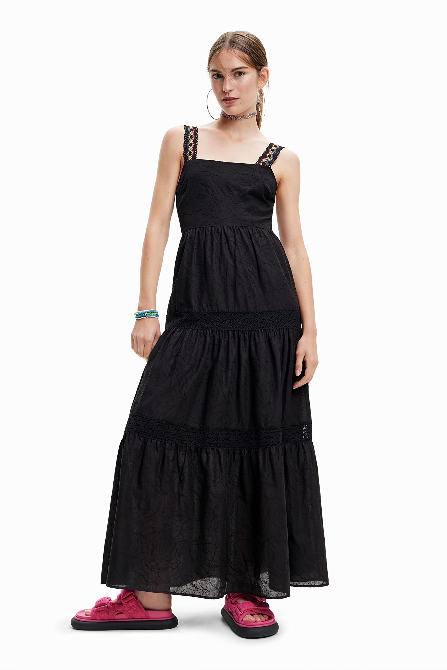 Desigual Damen Vest_karen 2000 Dress, Schwarz, M EU