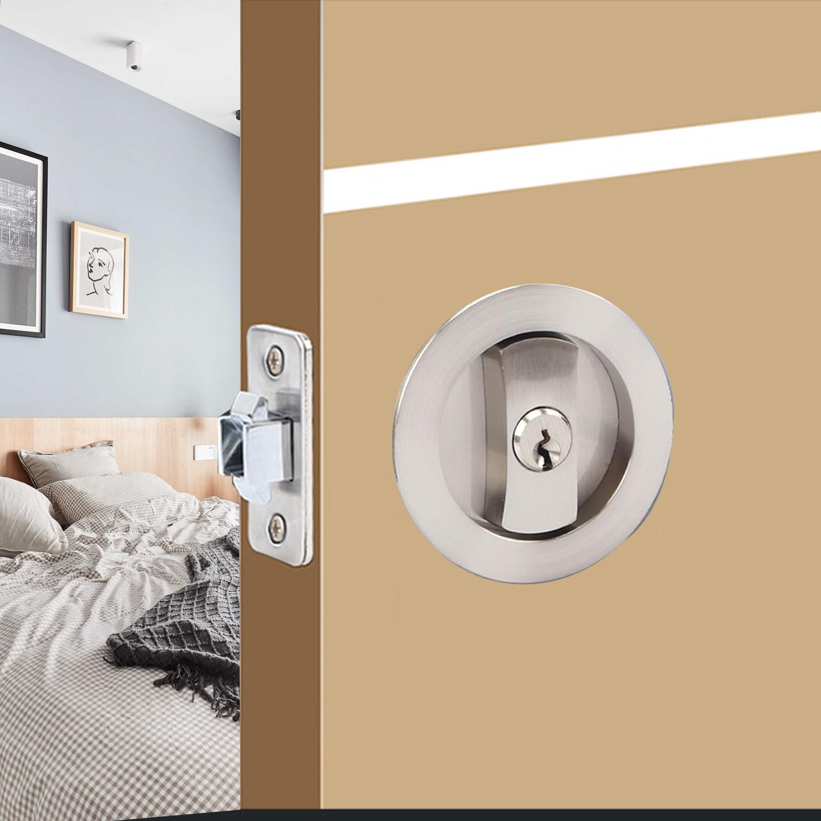 Versteckter Türgriff Für Schiebetüren - Bündig Montiert, 4 Farben Zur Auswahl