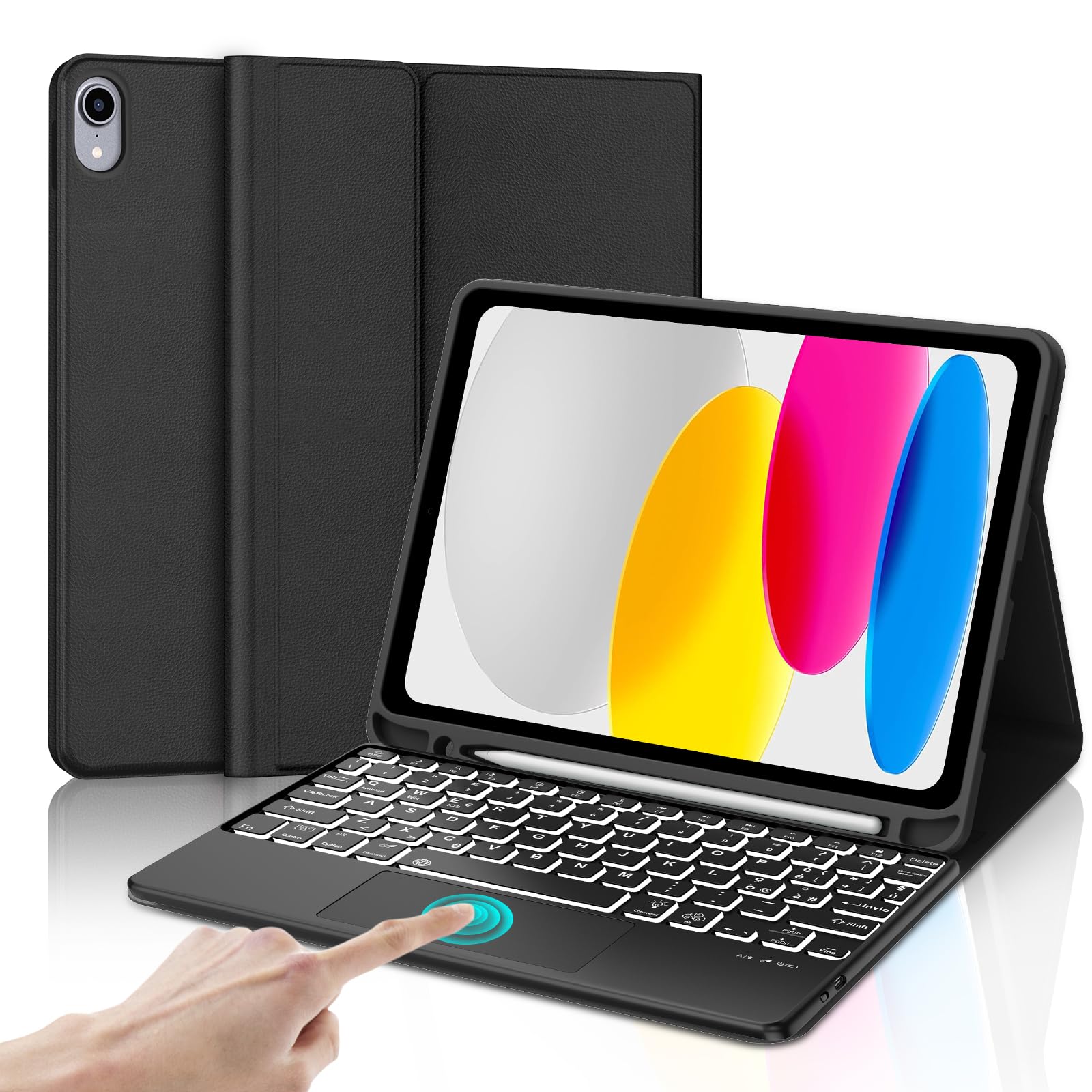 Tastiera Cover Per IPad 10ª Gen (2022) E 11ª Gen A16 (2025) – Italiana QWERTY Con Trackpad, Rimovibile, Gold Rosa