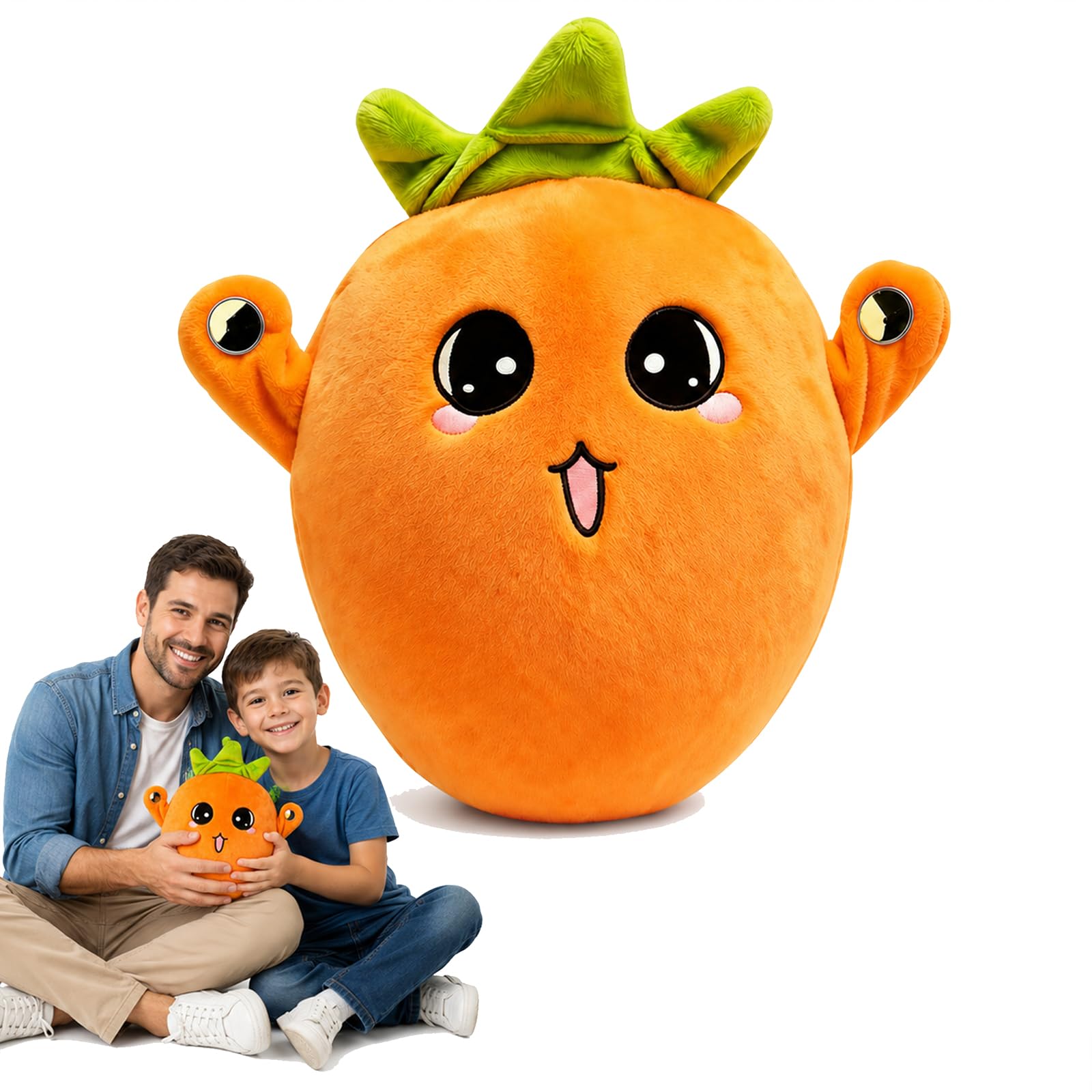 YELKOEYN Carrot Interactive Music Plush Toy - Soft Interactive Toys for Kids, Body-Sensing Touch Sensitive Musical Piano Plush Sensory Toys with Early Education for Babies Toddlers Kids Birthday Gift