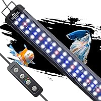 Vista 14 de Pawfly Luz LED de acuario de 6 W para peceras de peces de 6" a 10" Luz de tanque de peces extensible con luces brillantes de espectro completo
