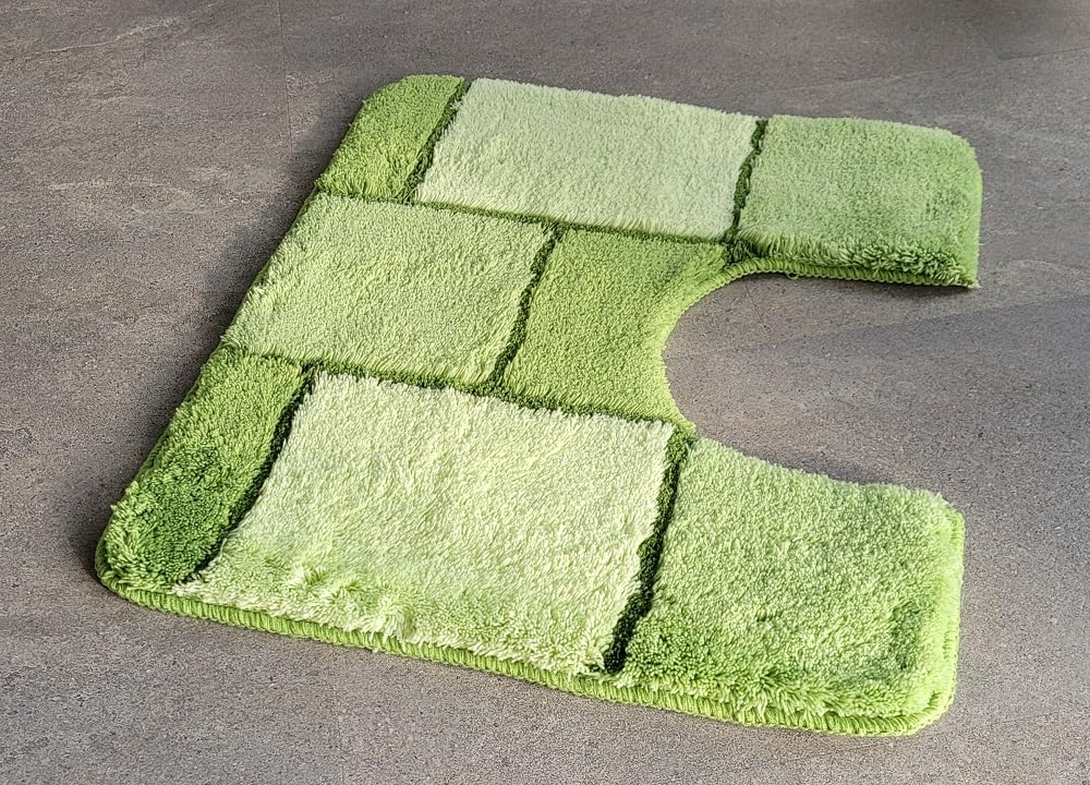 Tapis pour WC Vert Meusch Muro pour créer une ambiance nature dans vos toilettes