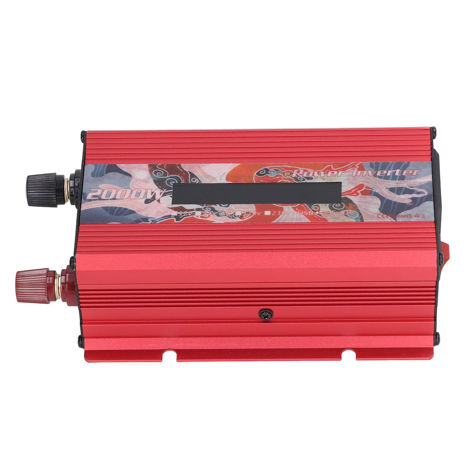 Przetwornica Napięcia Samochodu DC na AC Szybkie Rozpraszanie Ciepła Wyświetlacz LCD 2.0A Port USB Słoneczna Fala Sinusoidalna Samochód AC 220V 2000W (Hyuduosmhr61x2uc-14)