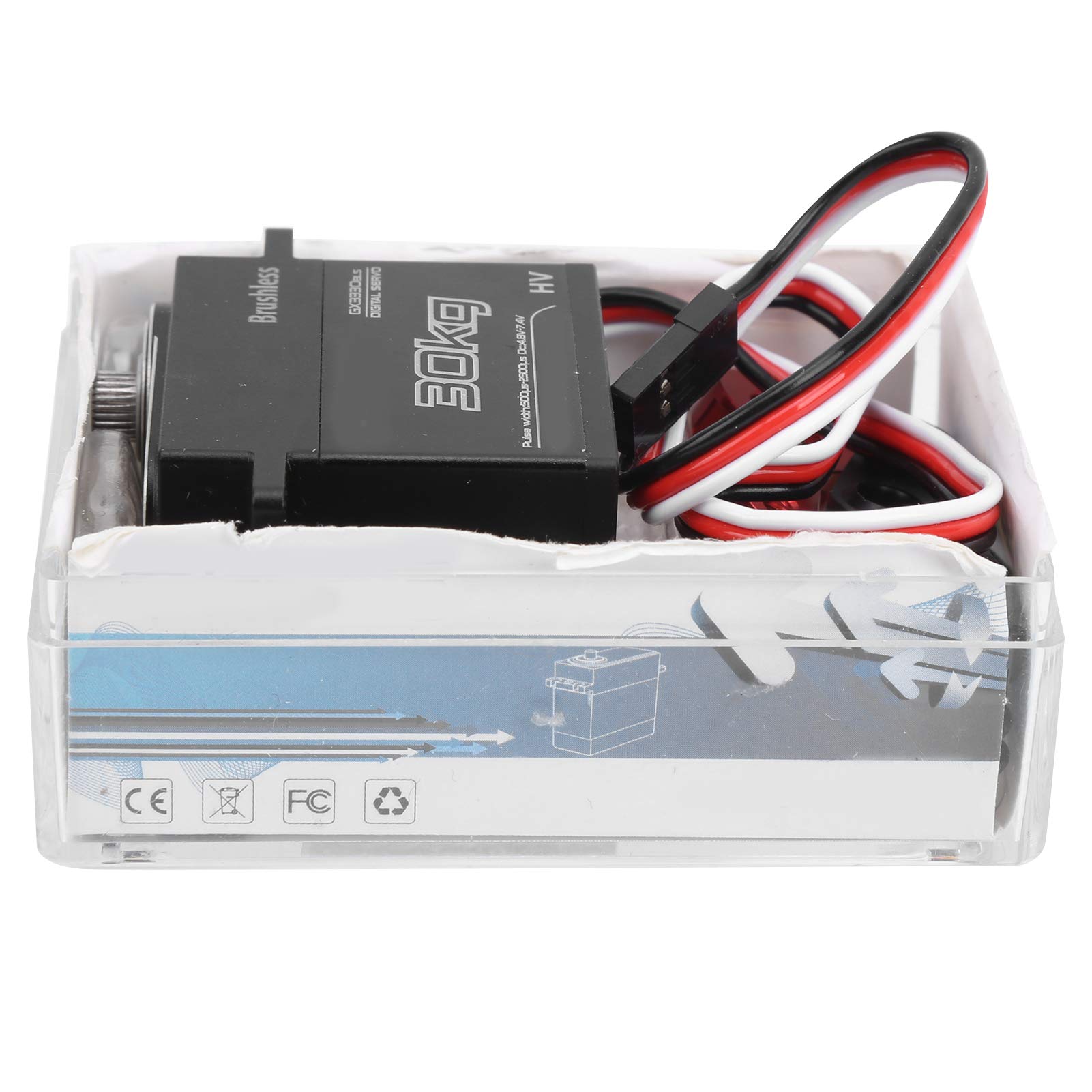 Motore Digitale Servo RC Impermeabile da 30 Kg a Coppia Elevata per Ingranaggi in Metallo per Auto RC 1 Set