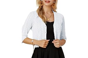 Show Your Feminine Charm in Our Cropped Cardigan Shrugs for Dresses!