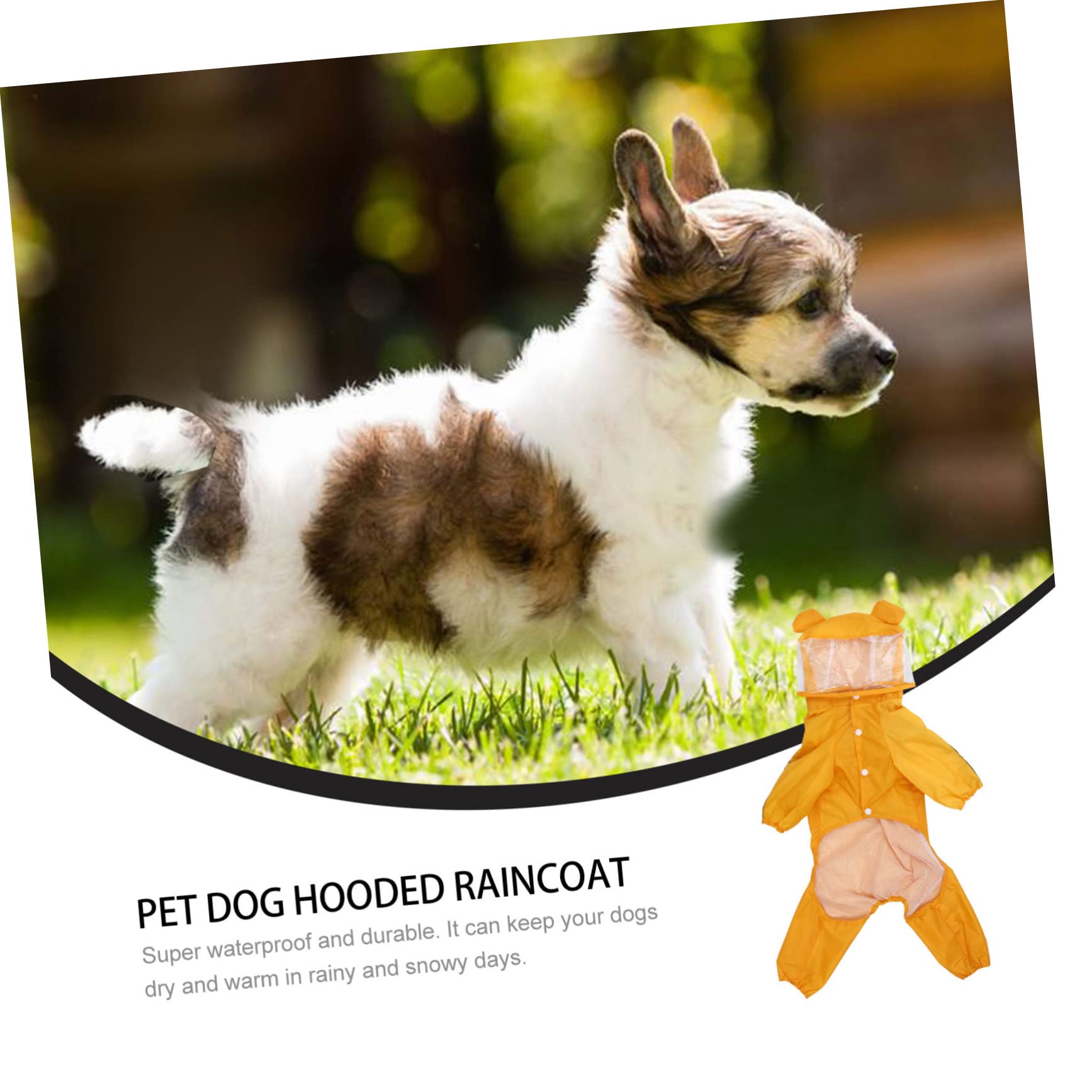 Angoily Lot De 3 Imperméables Tendance en Forme Dabeille pour Chien Idéal pour Les Journées Chaudes Et Sèches