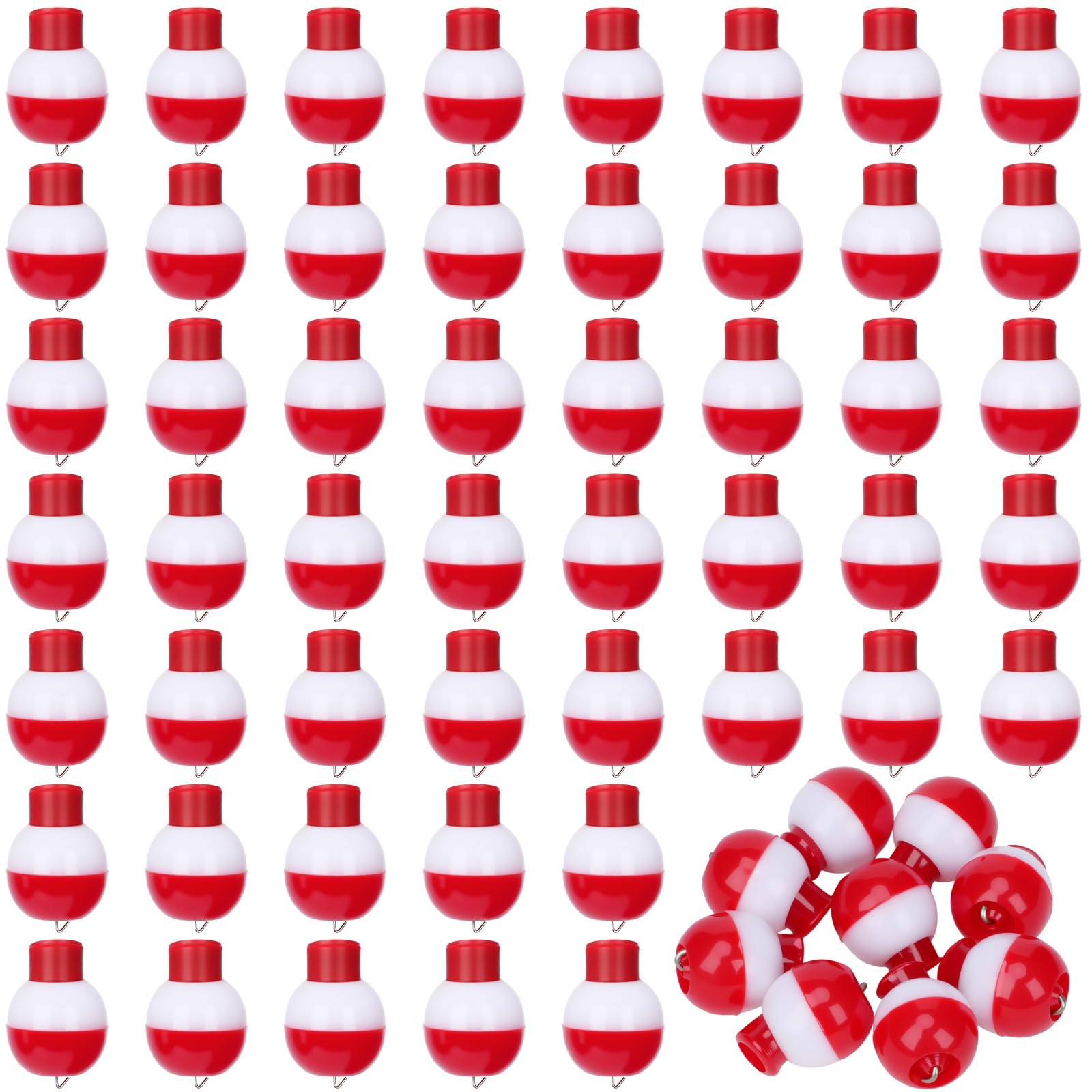 Fishing Bobbers - 30/50 Pack Snap-On Floats -10