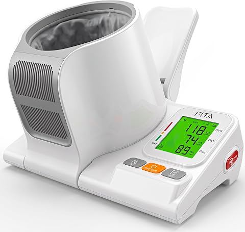 FITA Blood Pressure Monitor for Home Use, No-Wrap Barrel-Type, FDA-Cleared