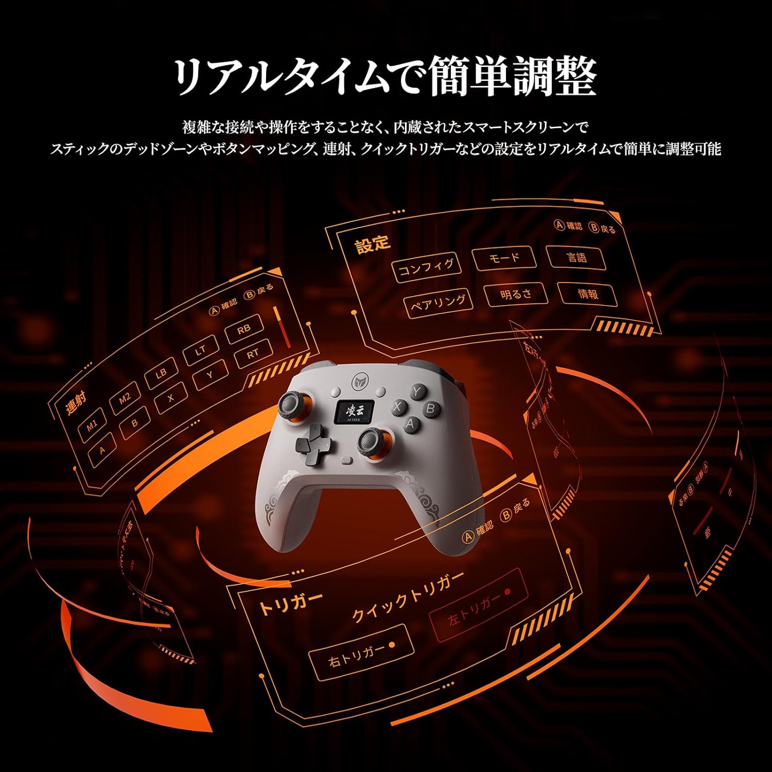 Real-time Adjustment via LCD Display