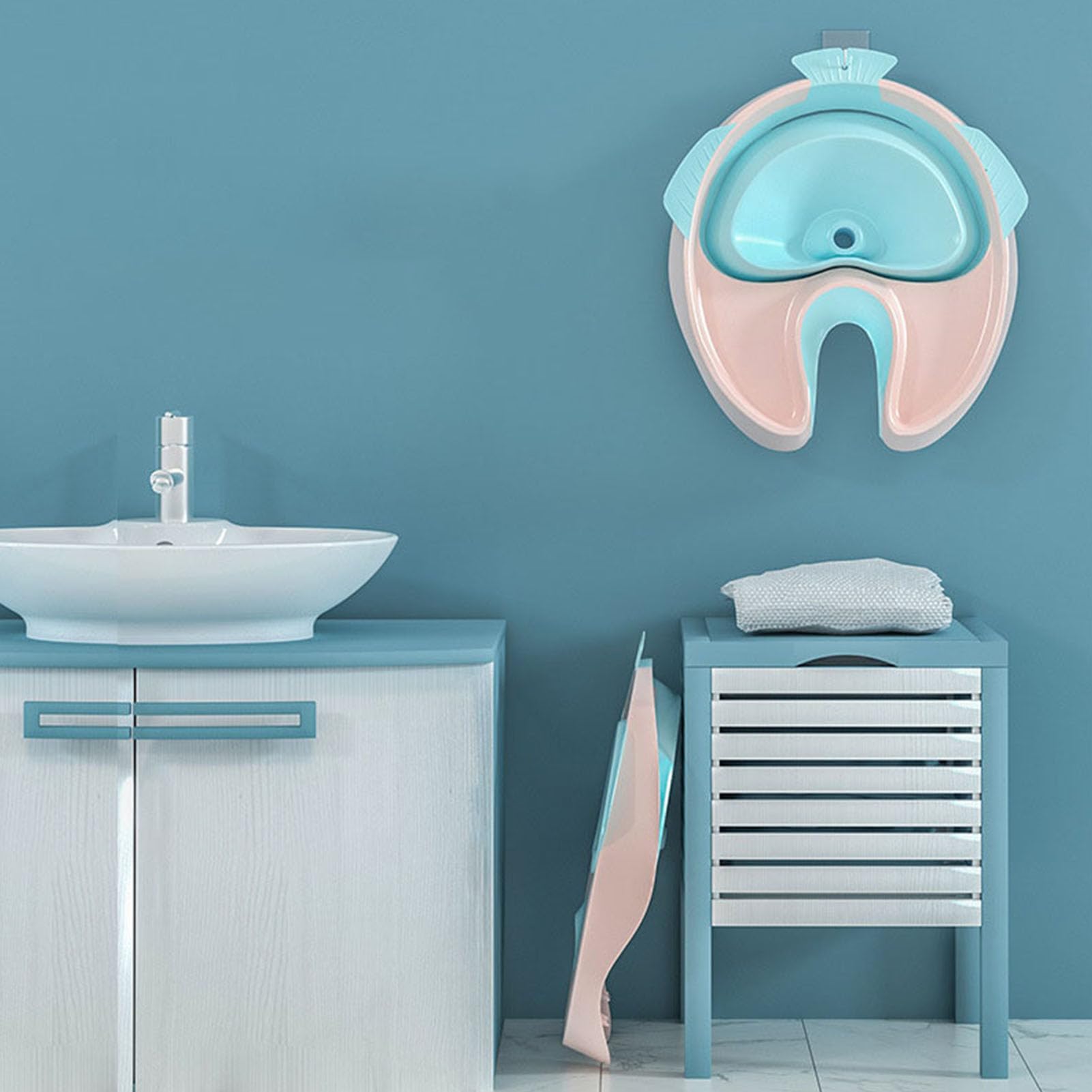 Lavabo de champú para Personas postradas en Cama PP TPE, Lavabo portátil para Lavar el Cabello para Personas Mayores, Mujeres Embarazadas, discapacitados, Junto a la Cama y en la