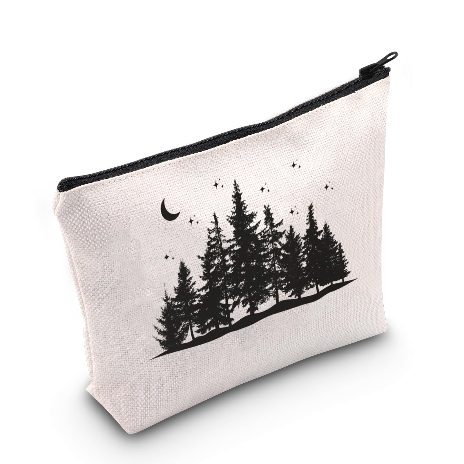 TGBJE Movie Inspired Makeup Bag City of Forks Merchandise Vampire Lover Cosmetic Zipper Pouch Bag(tree makeup)