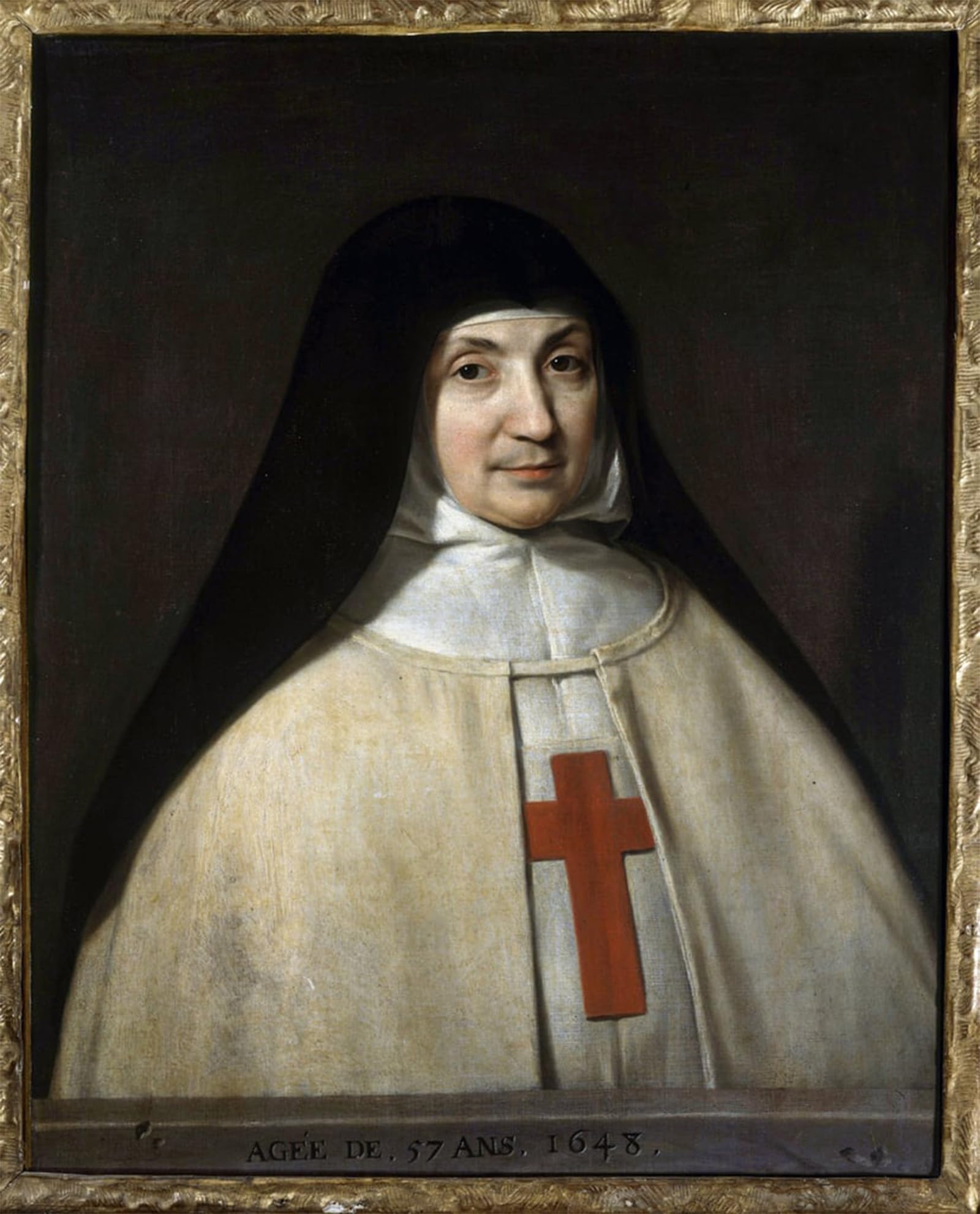 POSTERIIk Vintage Print Pop Art Landscape Artwork Portrait of Mother Angelique Arnauld by Philippe De Champaigne Art Prints for Office Home Decor 60x90cm