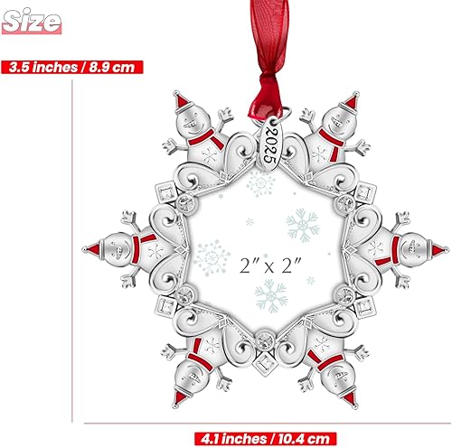 Miniatura 38 de GUOER Adorno para árbol de Navidad 2025, marco de fotos, regalo de vacaciones, decoración del hogar, decoraciones de Navidad, regalos de Navidad