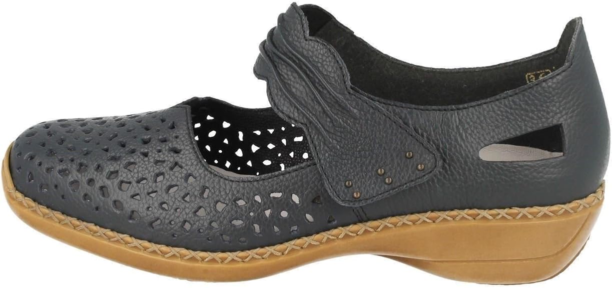 Rieker -Dames off-white ecru parel ballerina's & mocassins