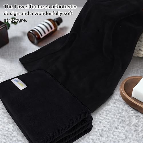 Miniatura 6 de SINLAND Toallas esteticistas de microfibra para tratamientos faciales, eliminación de máscara, paño facial suave con diseño dividido, toallas de spa