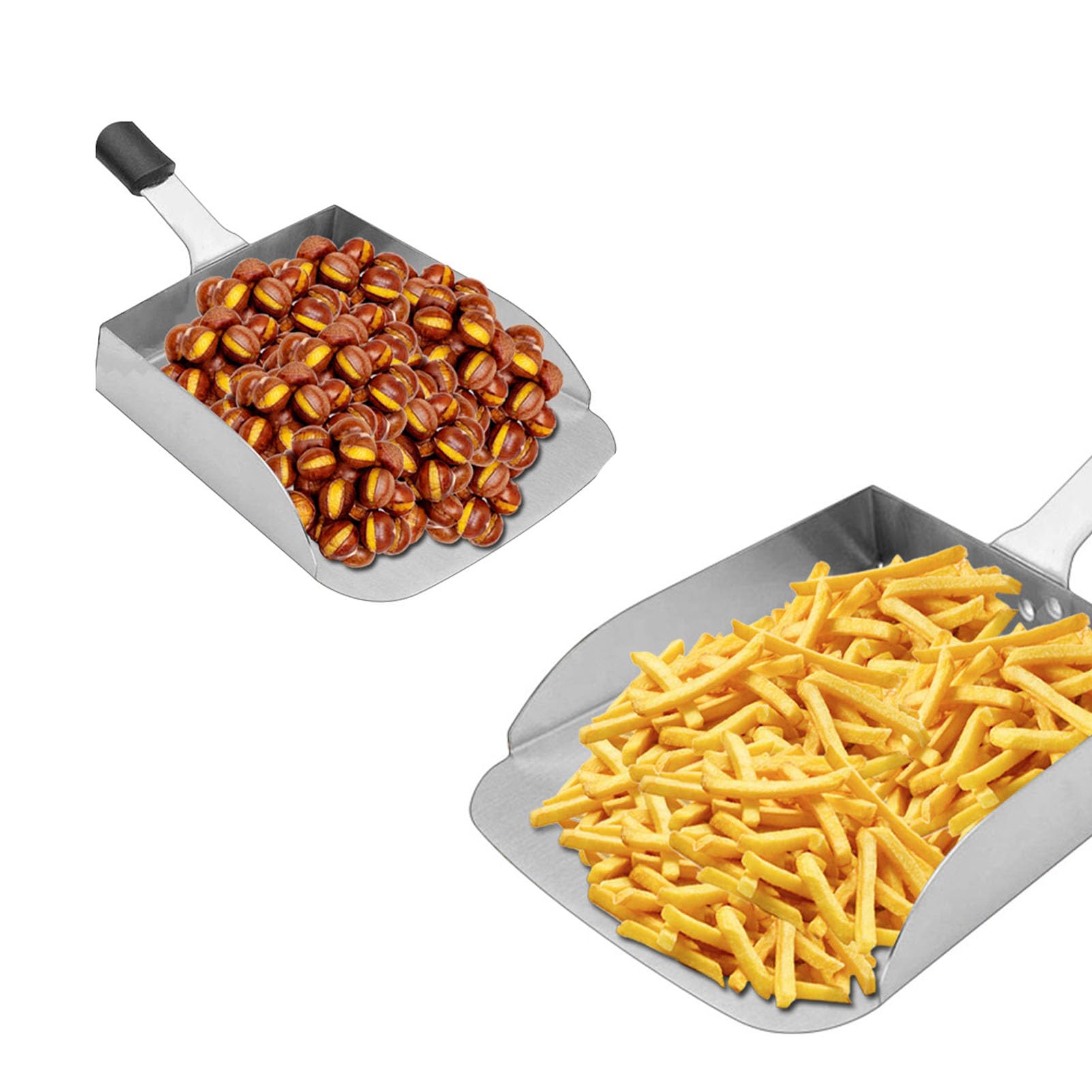 Large Griddle Scoop, Stainless Steel Food Shovel Grilling Food Mover Stainless Steel Grilling Food Mover Food Shovel Burger Spatula for Stir Fry Cook