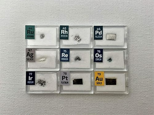 Miniatura 3 de Juego de 1 grano, metal precioso, rutenio, rodio, paladio, osmio, iridio, platino, oro, Ag Re