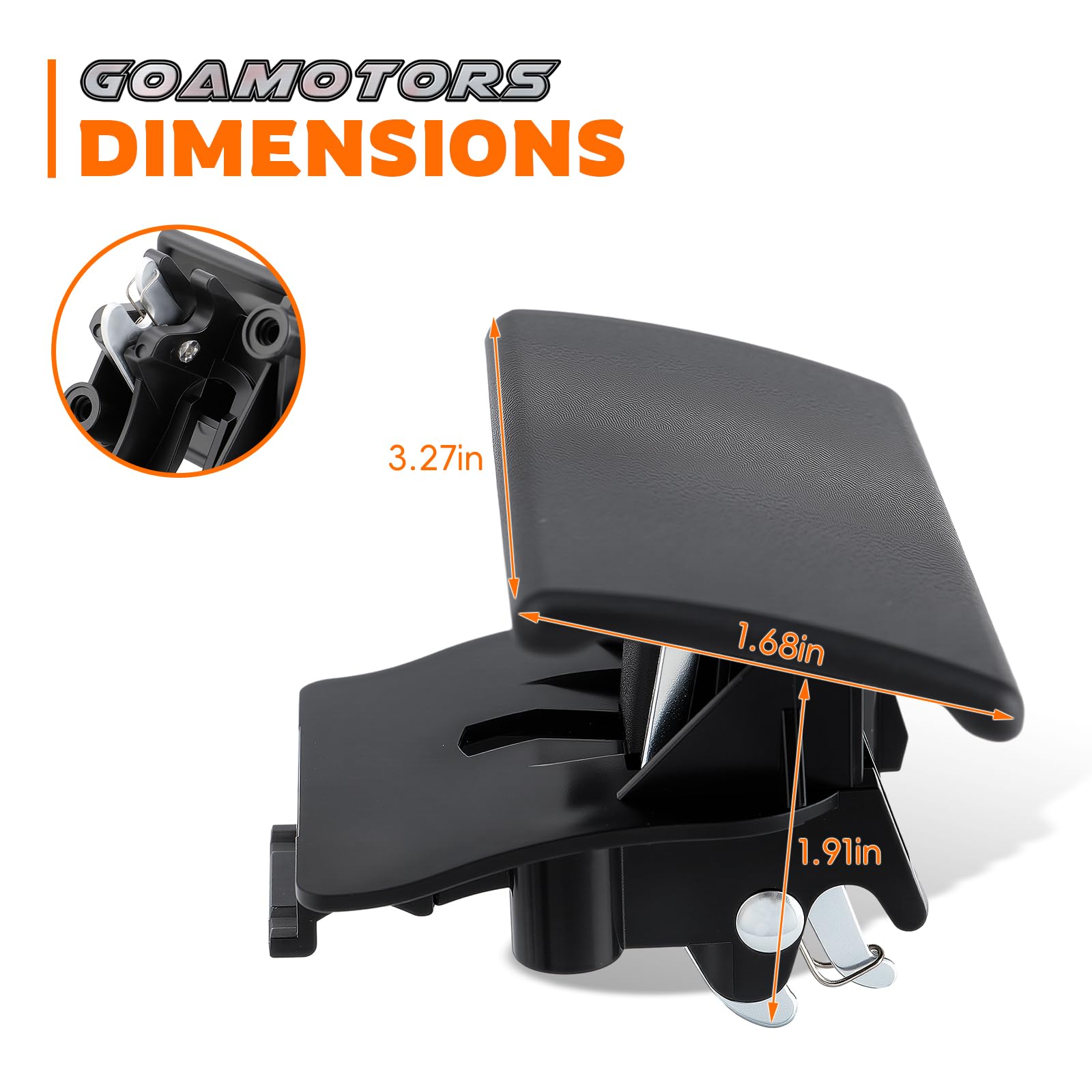 GoaMotors Black Glove Box Latch 10391626 Fit for Chevy Colorado for GMC Canyon 2004-2012 for Hummer H3 H3T 2006-2010