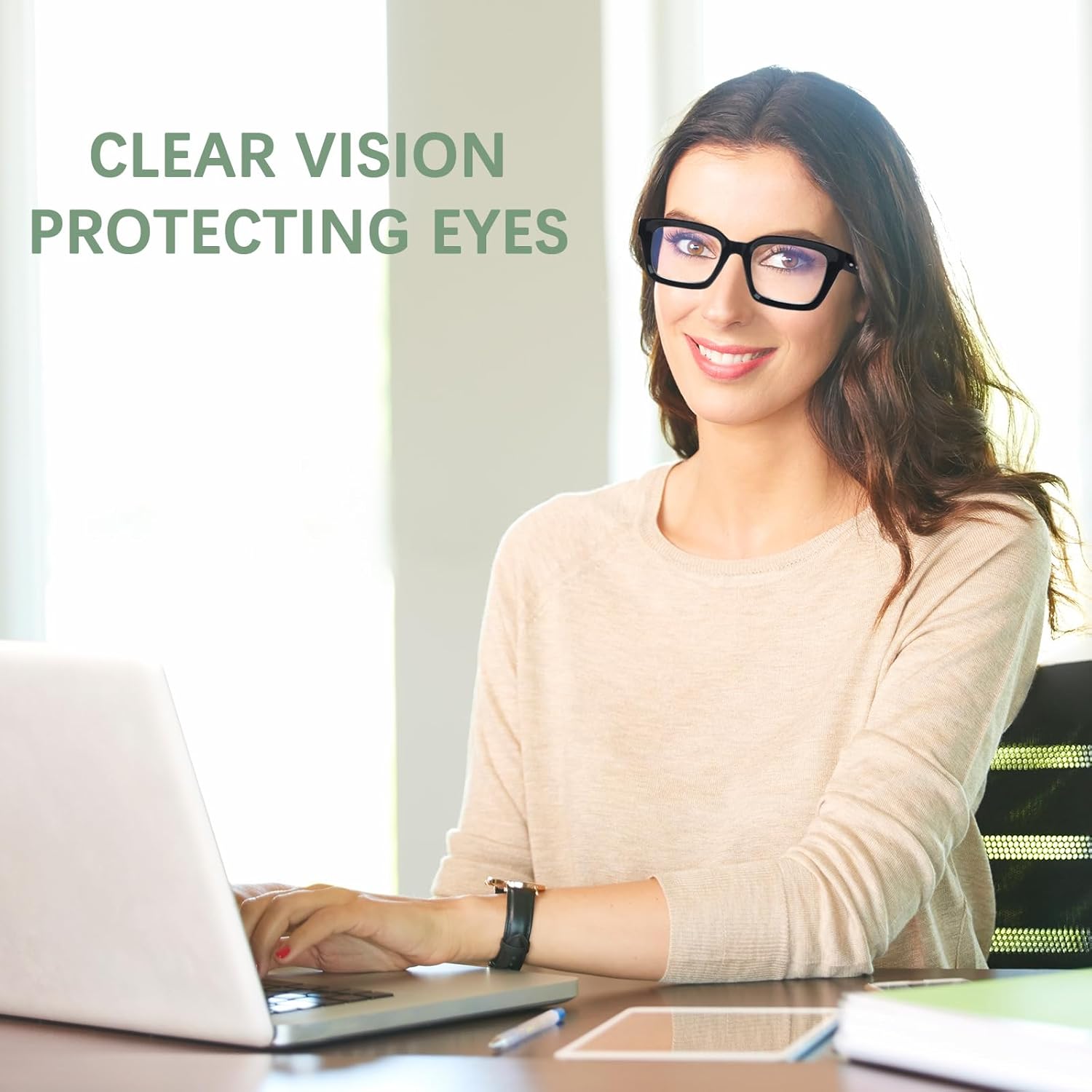 Progressive Multifocus Reading Glasses for Women Blue Light Blocking, Photochromic Multifocal Reading Sunglasses - Image 7