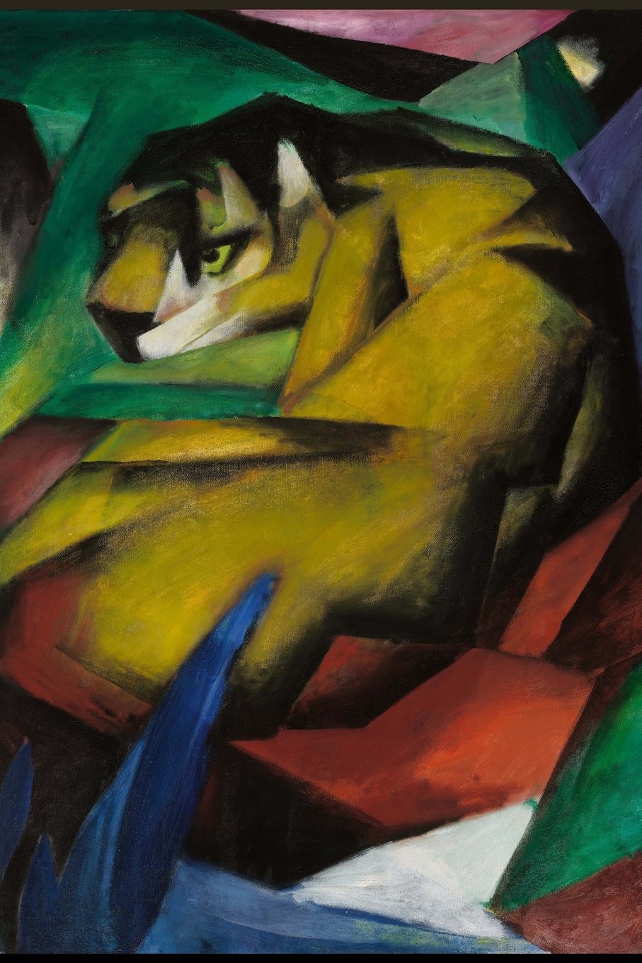 The tiger, Franz Marc. Ruled journal: 160 Lined / ruled pages, 6x9 inch (15.24 x 22.86 cm) Laminated. (Notebook, composition book)