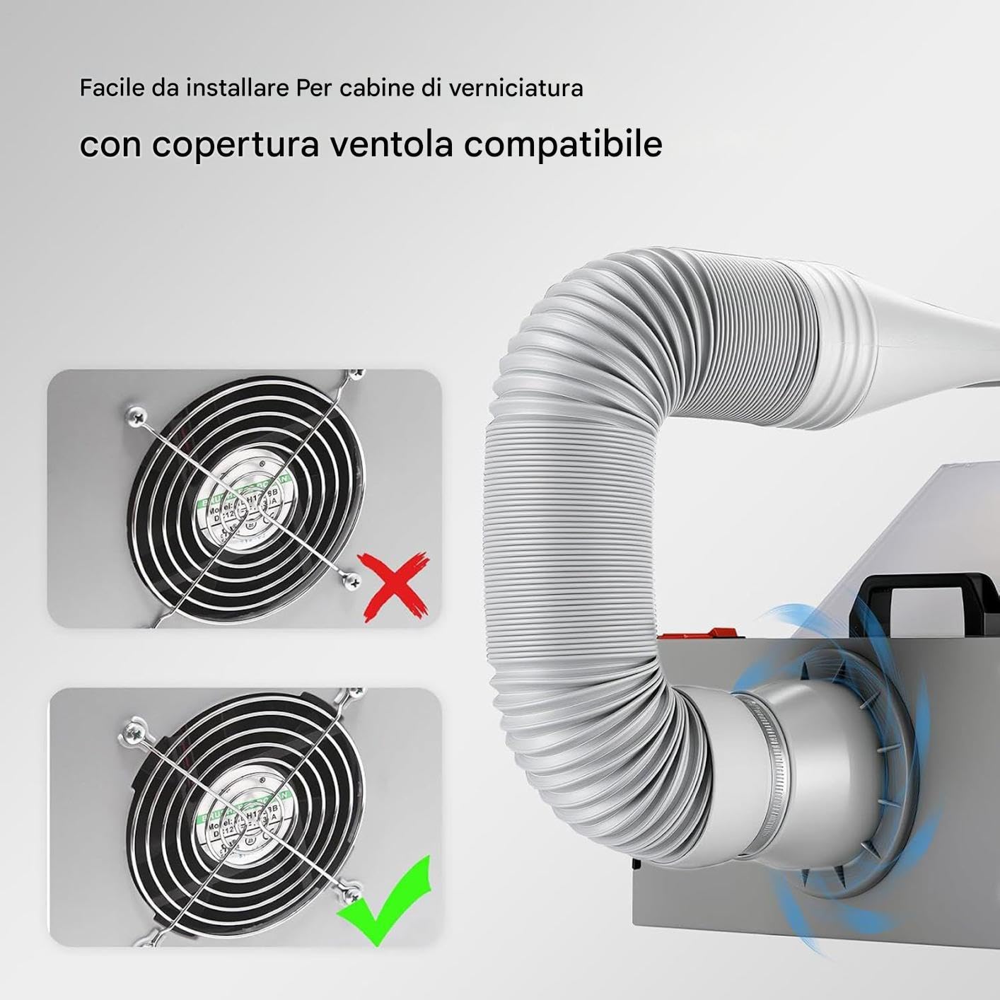 Kit Di Ventilazione Per Finestra Per Climatizzatore Portatile,Kit Di Canalizzazione Per Condizionatori Portatili - Adattatore Di Prolunga Per Ambiente Casa Appartamento Ufficio