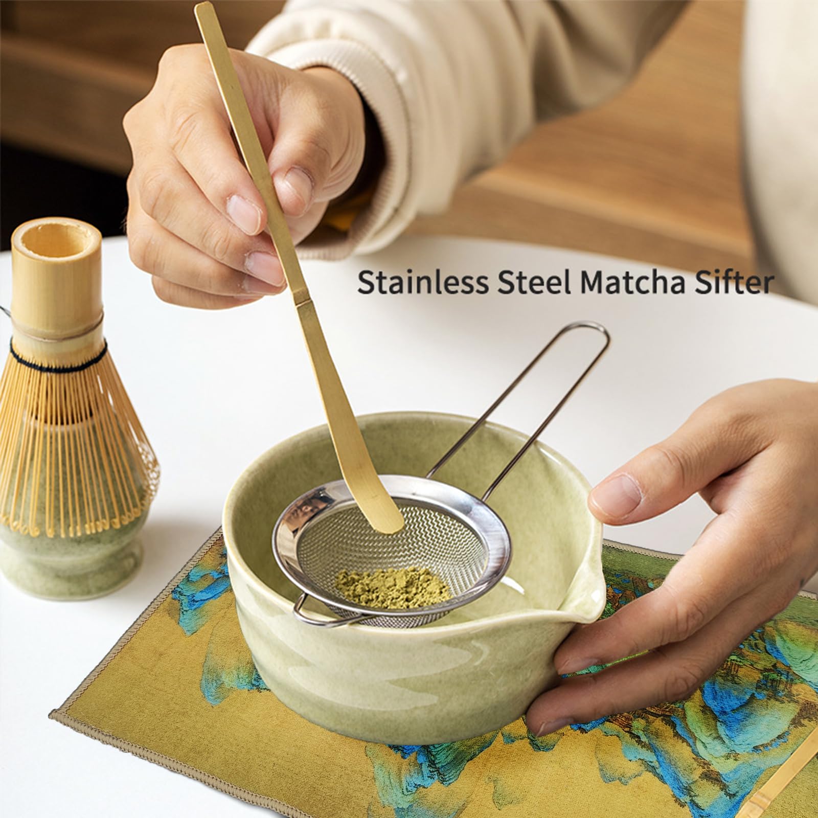 Matcha Kit Starter Set Mokka Grün