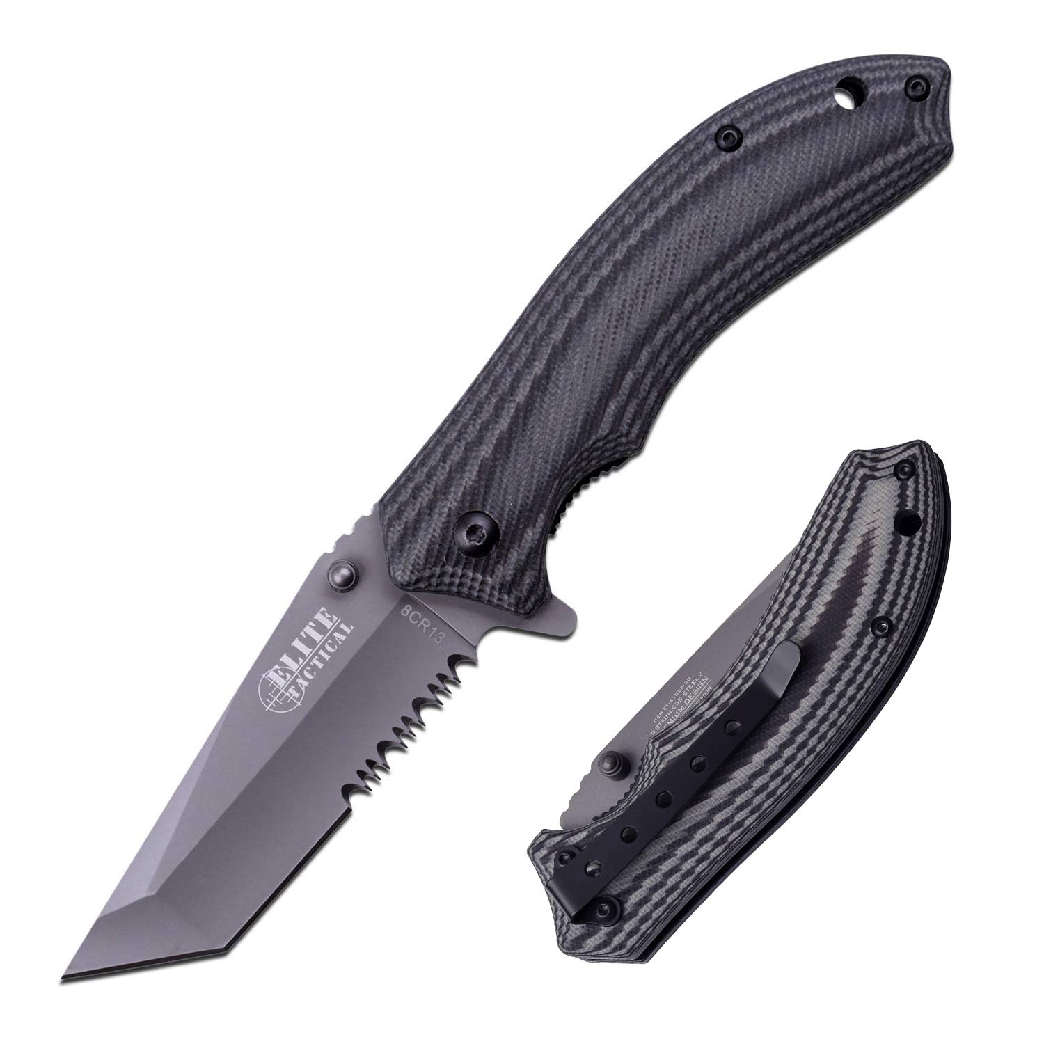 Elite Tactical Spring Assisted Knife - ET-A1023-SO