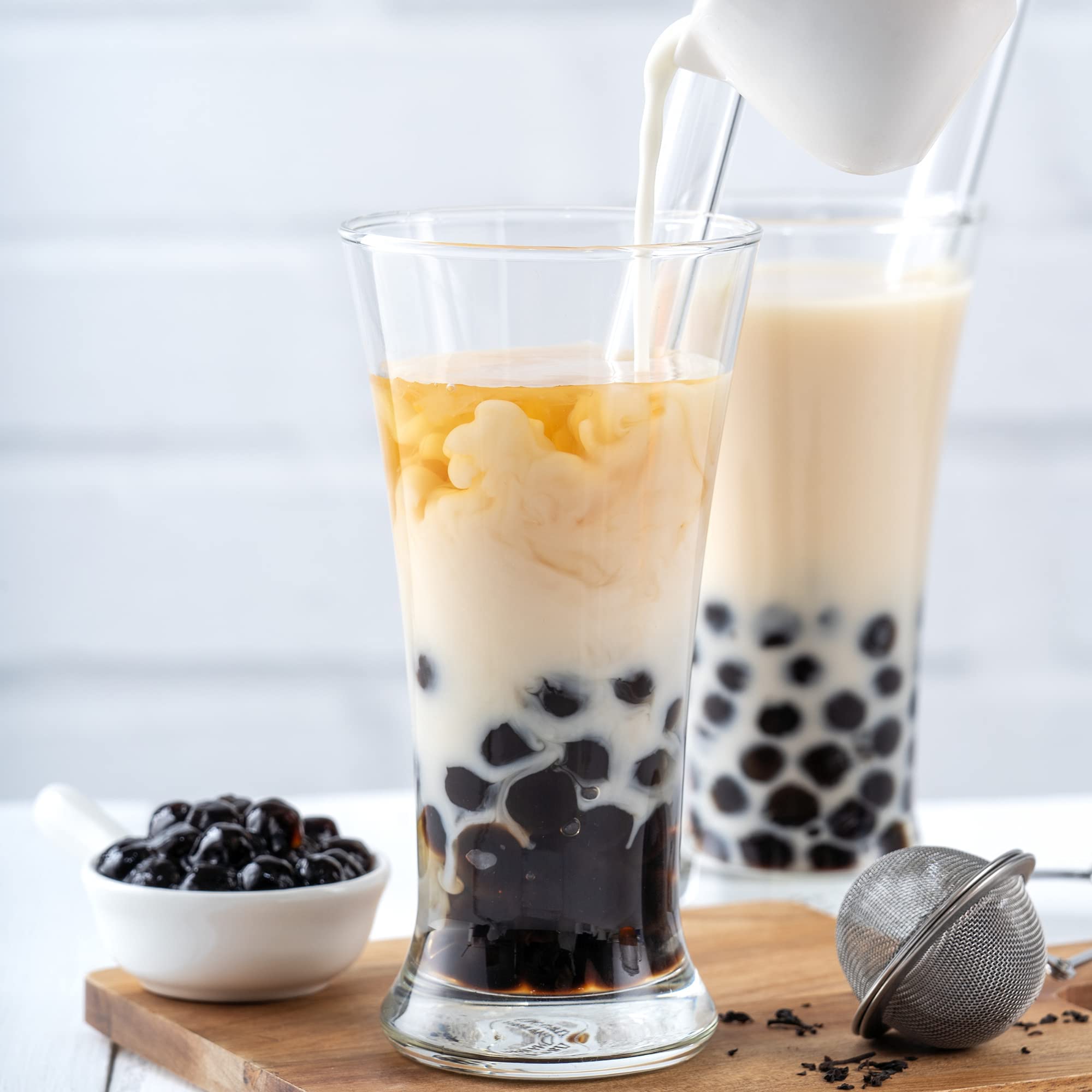 Perlas de Tapioca para Bubble Tea – Perlas reales hechas en Taiwan – Para uso en Boba Tea, Bubble Tea, helados y postres. Paquete de 1kg.