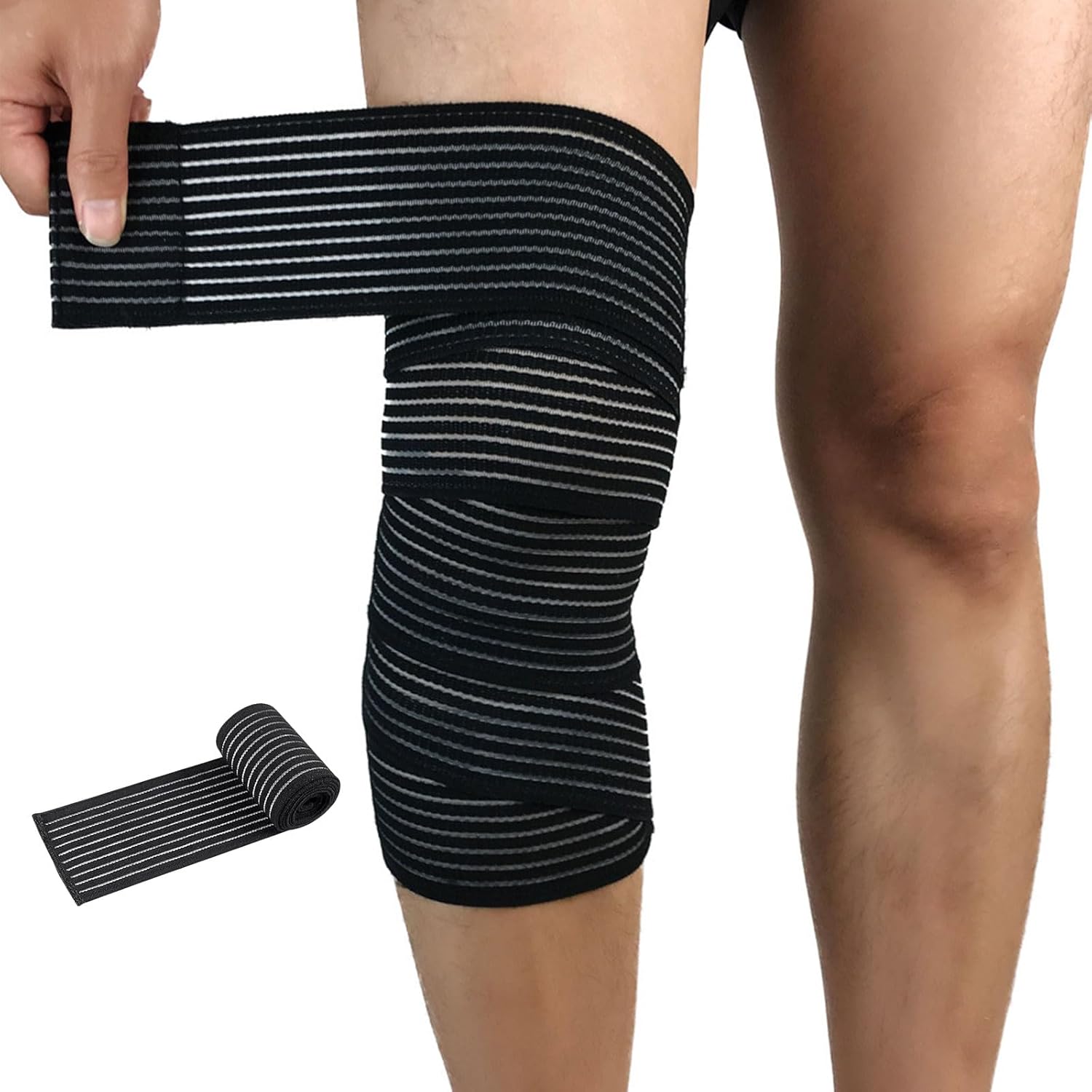 Compression Bandage Wrap, Knee Lower Leg Calf Support Band