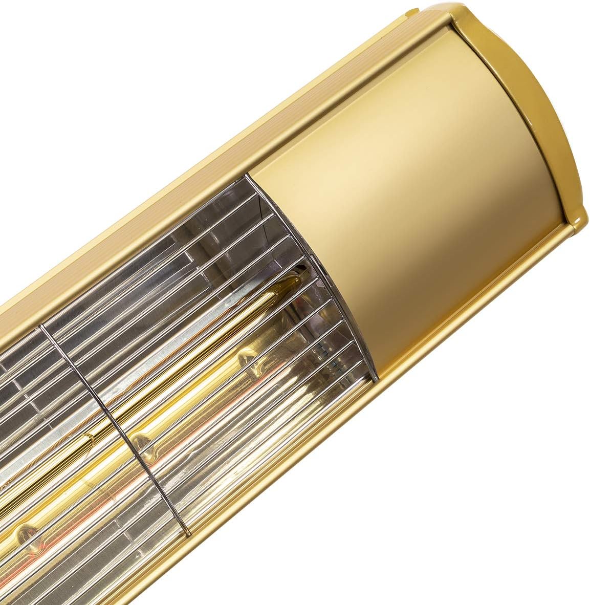 XtremepowerUS 96950 1500 Watt Wall-Mounted Infrared Electric Outdoor Patio Heater, Gold