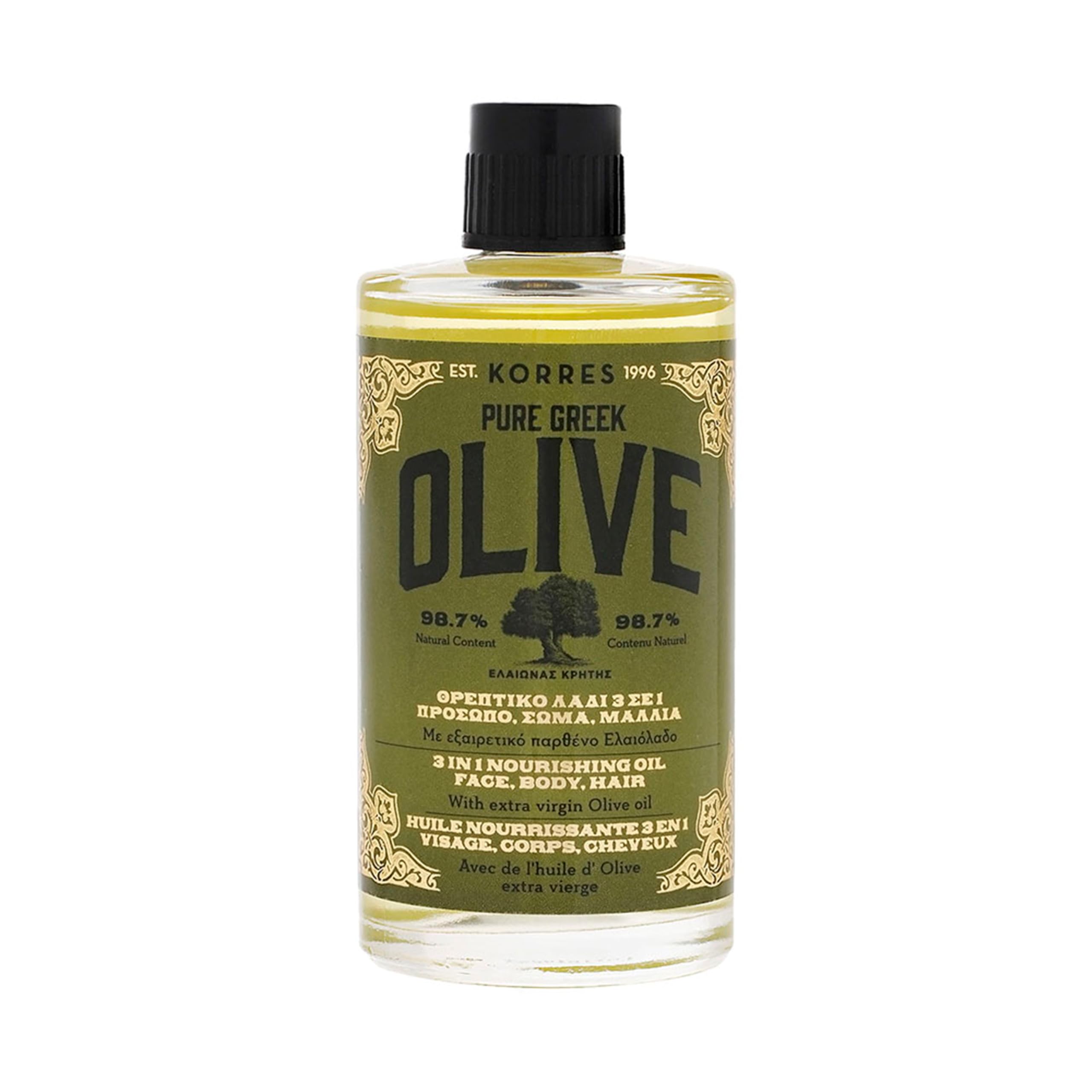 korres Olive 3in1 Cildi Besleyen Ve Nemlendirici Nourishing Cilt Bakım Yağı 100 Ml, 5002906395