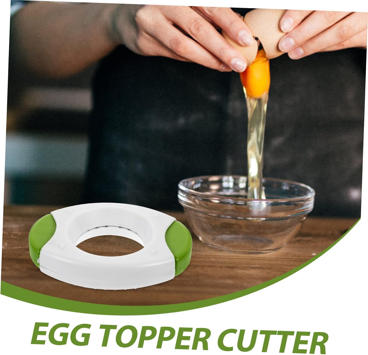 Alipis 2pcs Egg Opener and Cutter Gadget for Soft Hard Boiled Eggs Separator and Cracker Tool for Easy Baking and Breakfast Prep