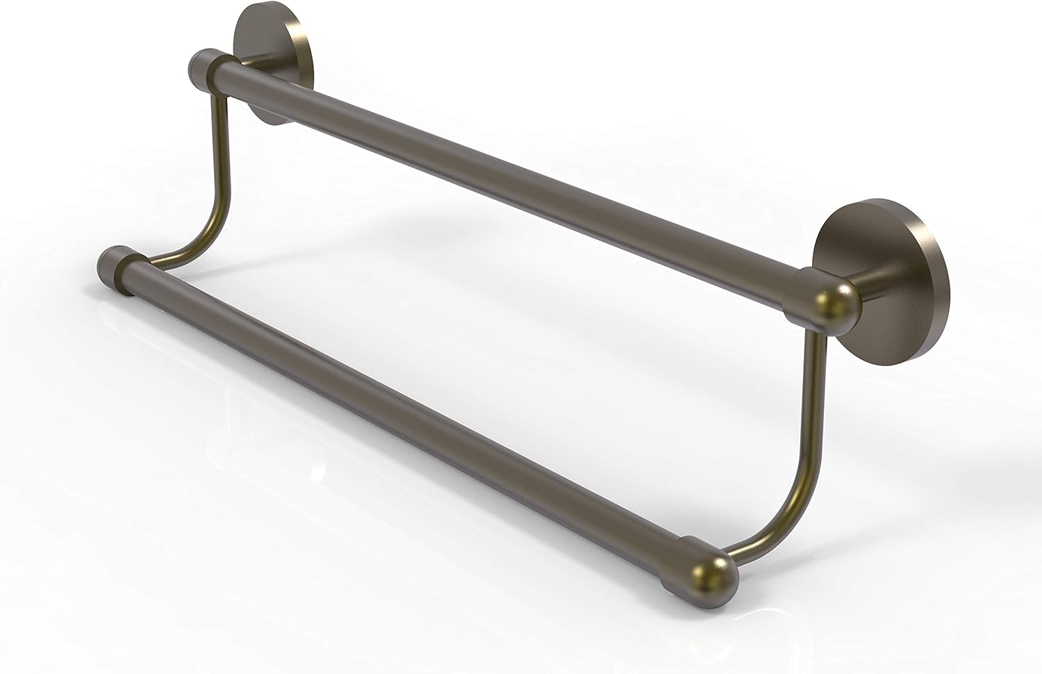 Allied Brass TA-72/24 Tango Collection 24 Inch Double Towel Bar, Antique Brass