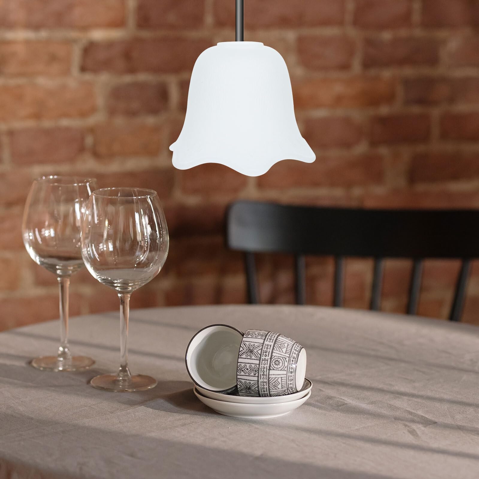 2 pezzi Paralumi in Vetro Delicati per Lampade Soffitto Design Elegante e Protettivo per Abat-jour Moderne in Camera da Letto