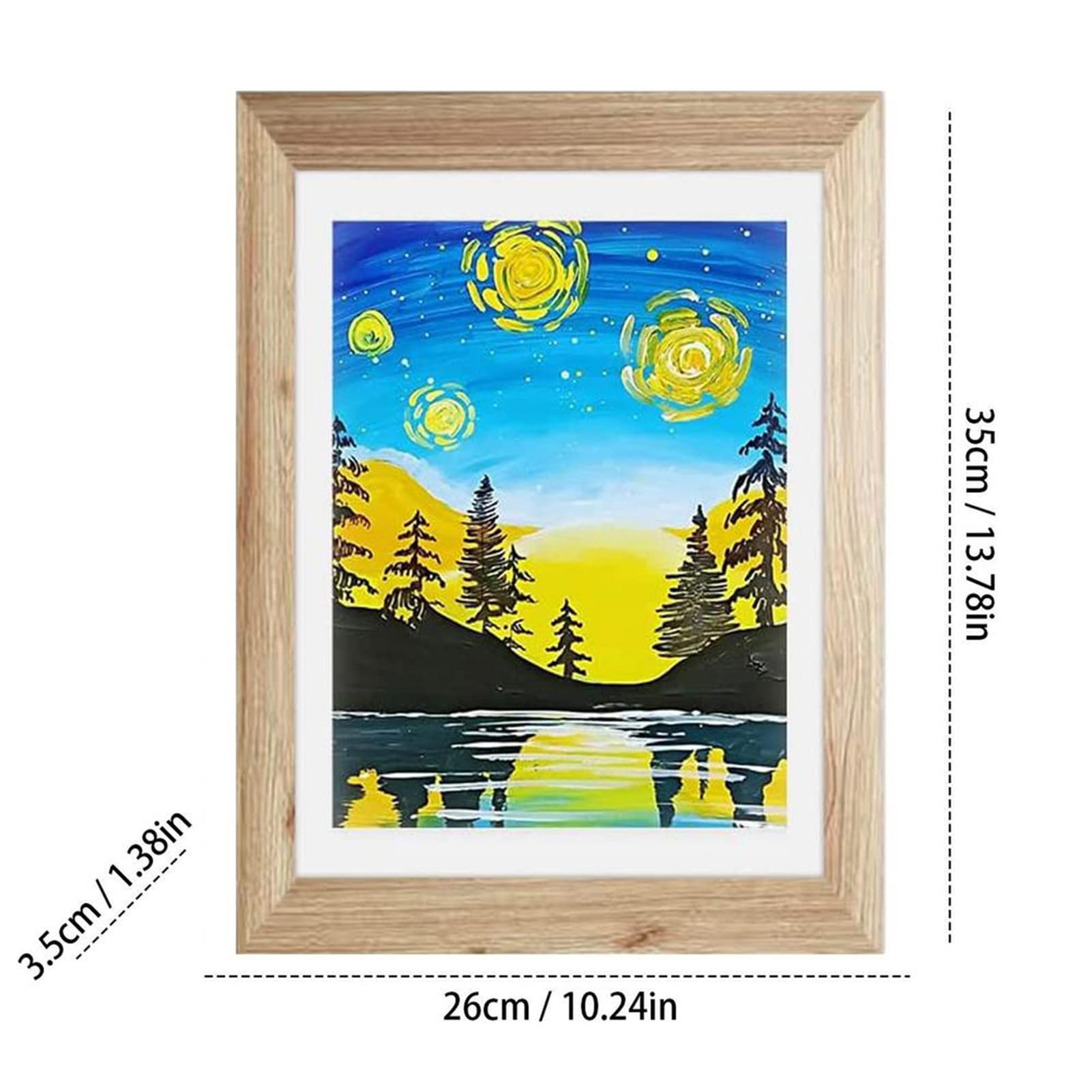 Amazon.co.jp: キッズアート額縁蝶番を付けられた写真フレームの子供の