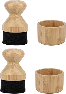 2pcs Cutting Board Oil Applicators with Covers, Butcher Block Mineral Oil Wax Applicator for Wooden Cutting Boards Scrapers Bowls Spoons