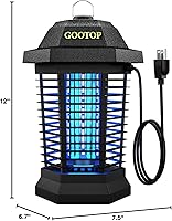 Vista 8 de GOOTOP Extractor de Insectos para Exteriores, Extractor de Mosquitos, Enchufe de 3 Puntas Eléctrico Matamoscas, Mata Mosquitos, Trampas para Moscas