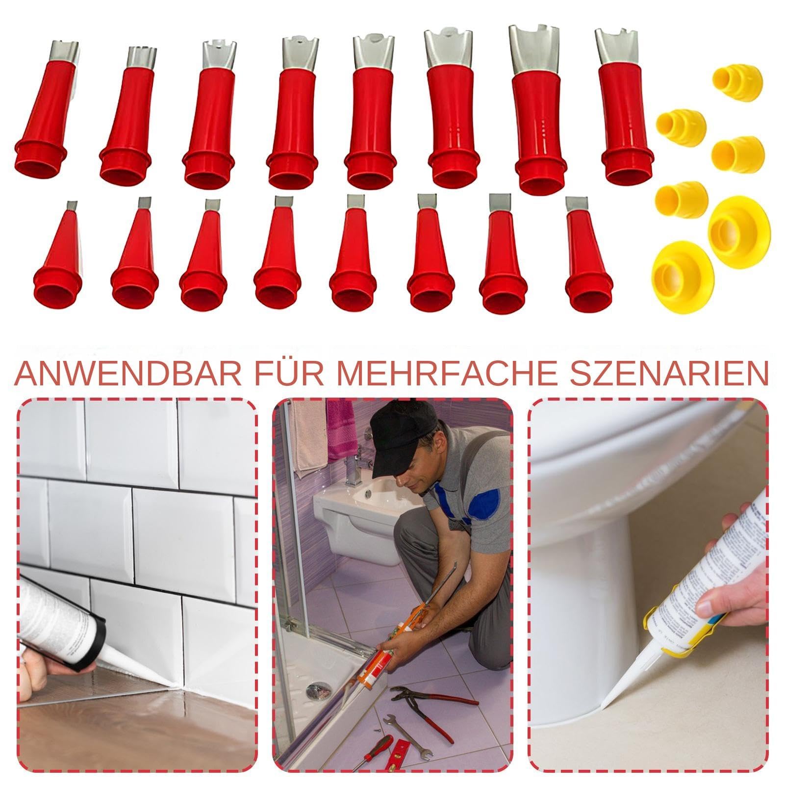 Set 22 Punte Per Pistola Al Silicone - Ugelli Per Sigillatura, Ricambi Per Cartucce, Per Edilizia E Casa - Foto 3